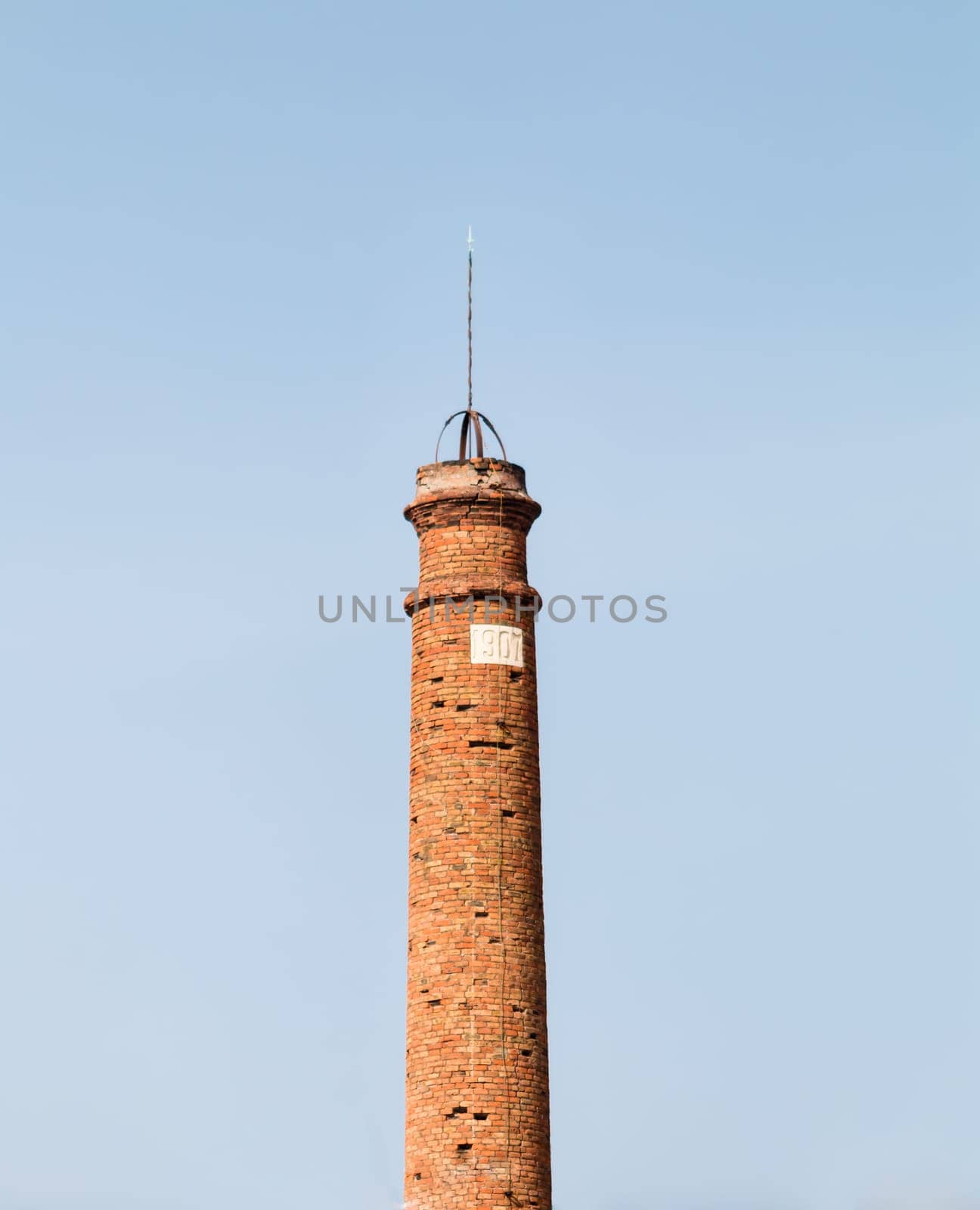 Old tower of the ancient distillery in Sicily
