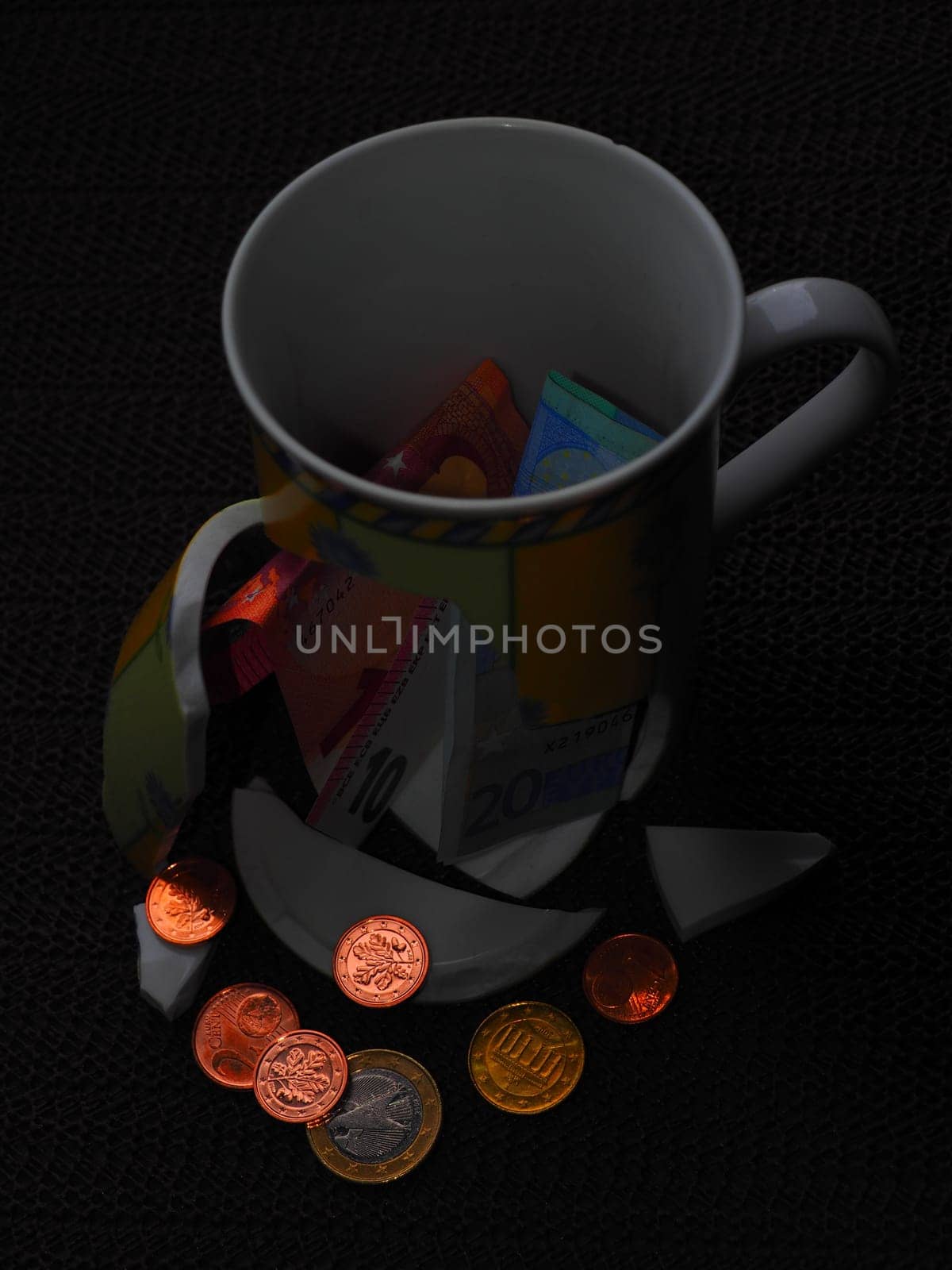 Broken coffee mug