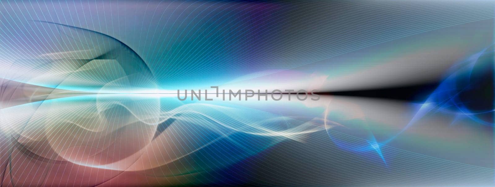 abstract line mesh on background structure with horizon line. Waves,lines,space,movement,creativity,symbol,dynamics,net,computer,technology,banner,concept.