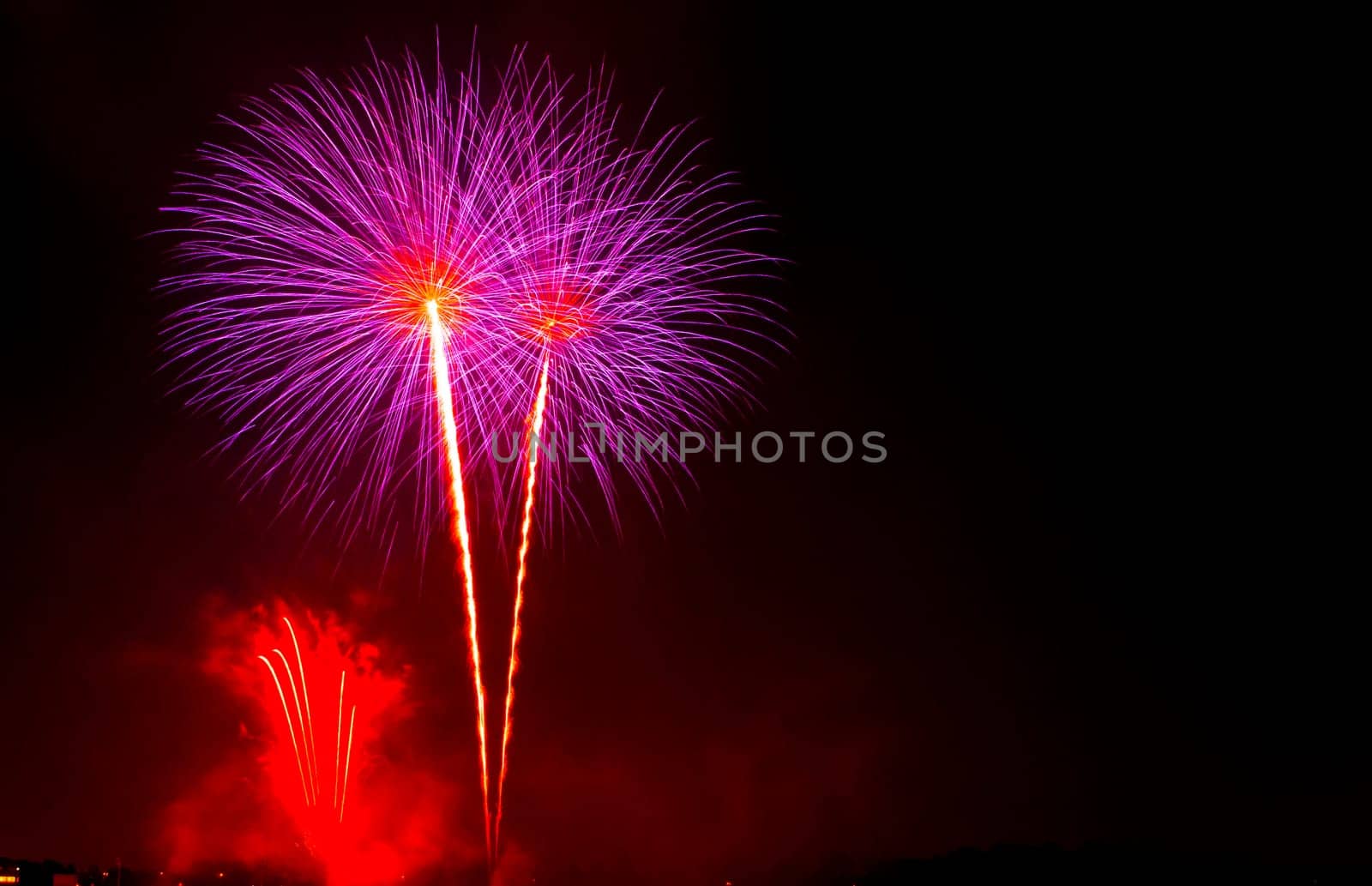 Fireworks display night - London, United Kingdom