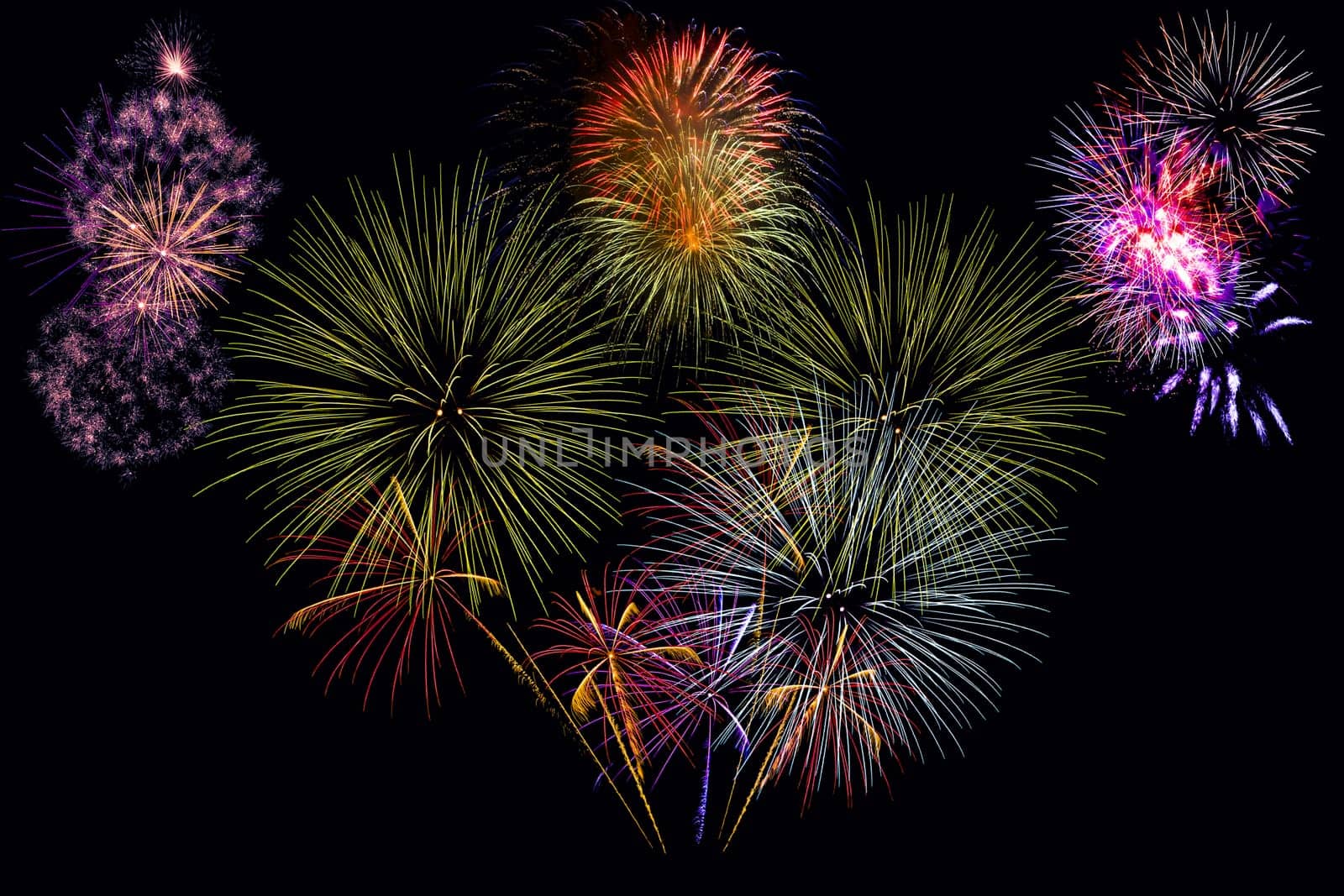 Fireworks display night - London, United Kingdom