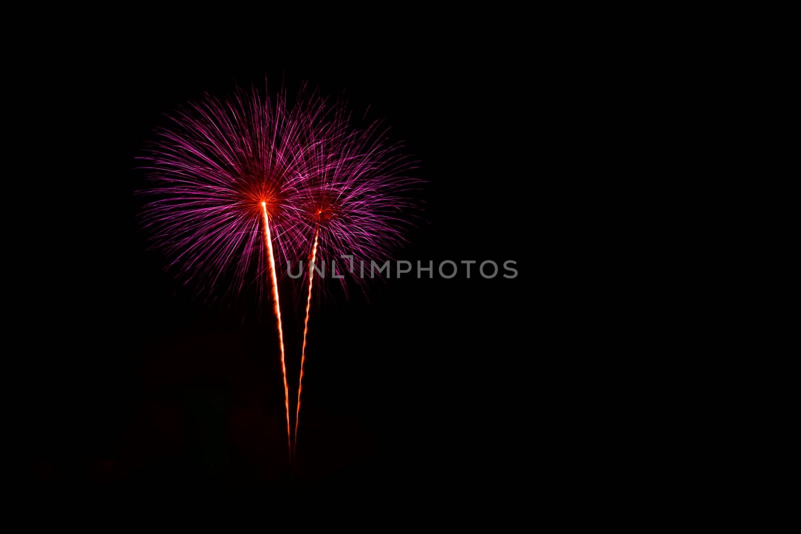 Fireworks display night - London, United Kingdom