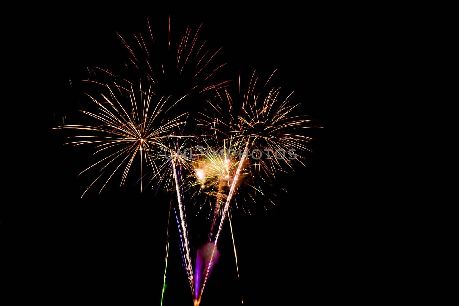 Fireworks display night - London, United Kingdom
