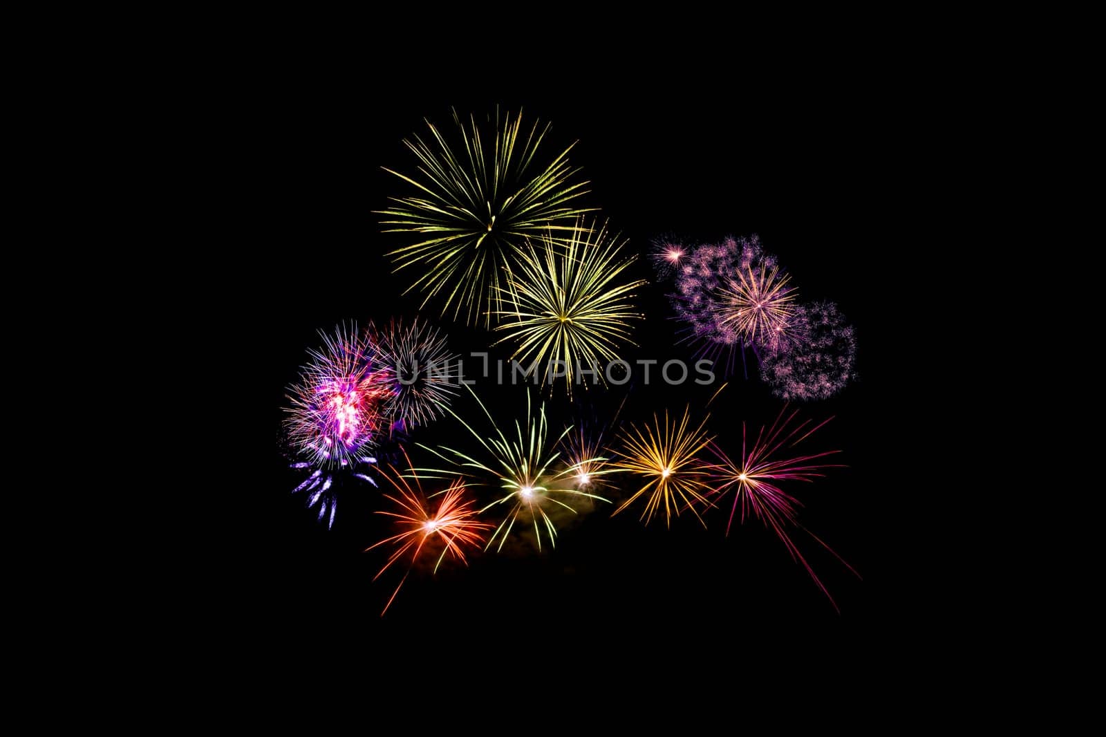Fireworks display night - London, United Kingdom