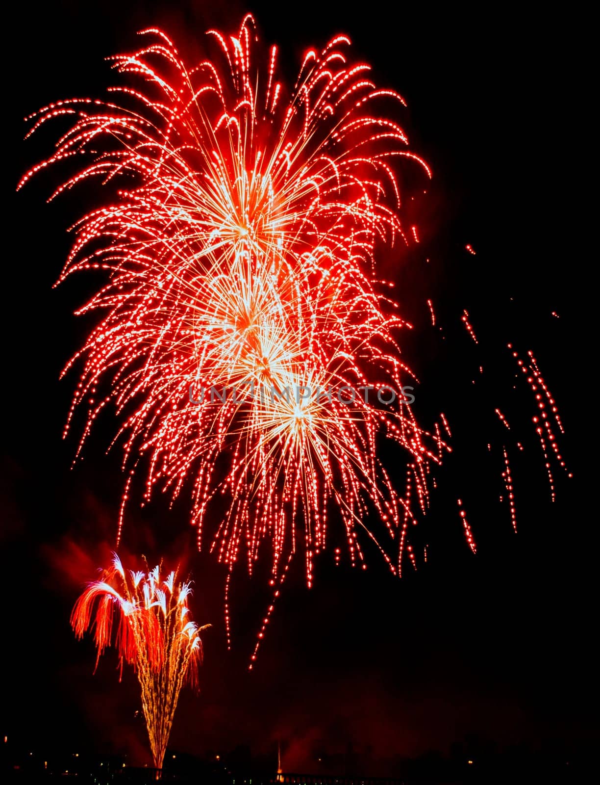 Fireworks display night - London, United Kingdom
