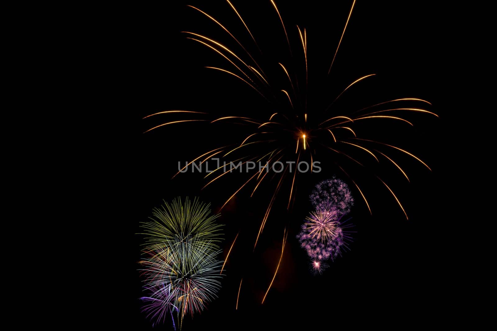 Fireworks display night - London, United Kingdom