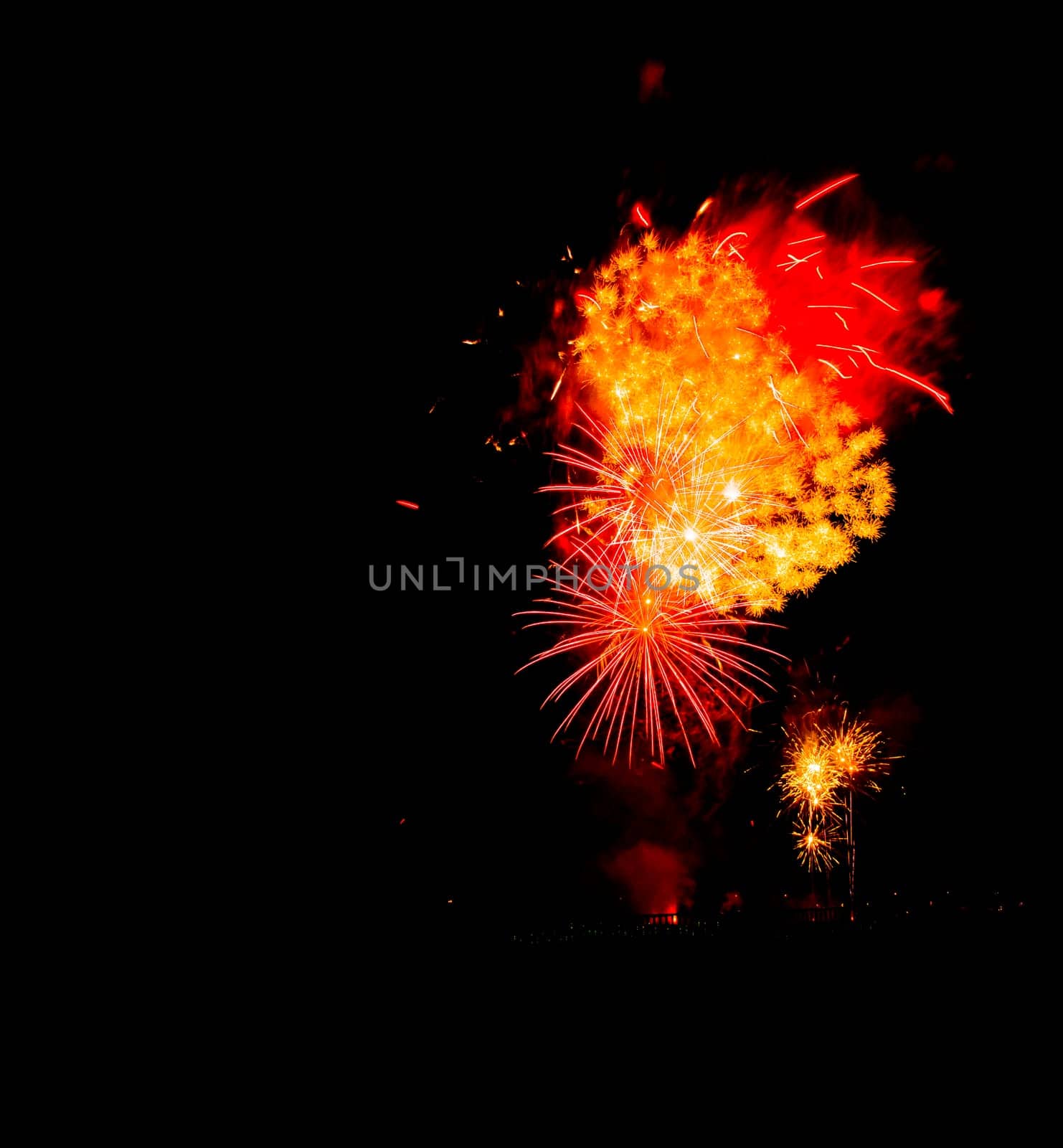Fireworks display night - London, United Kingdom