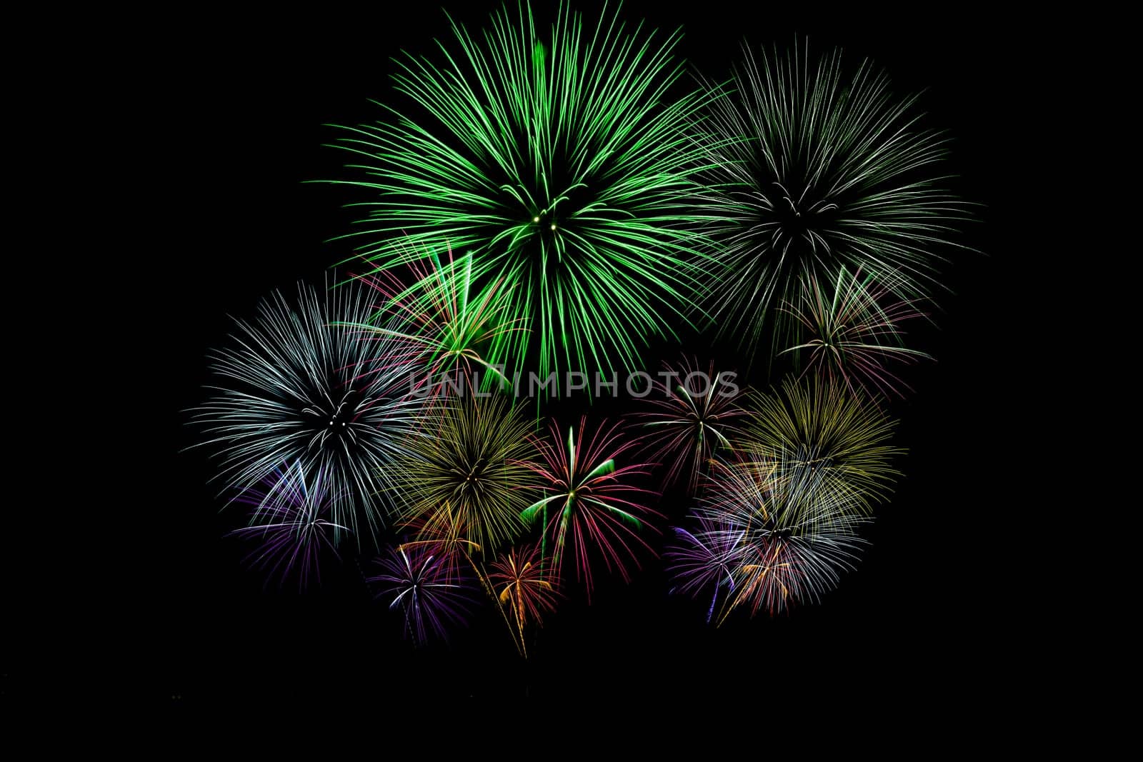 Fireworks display night - London, United Kingdom