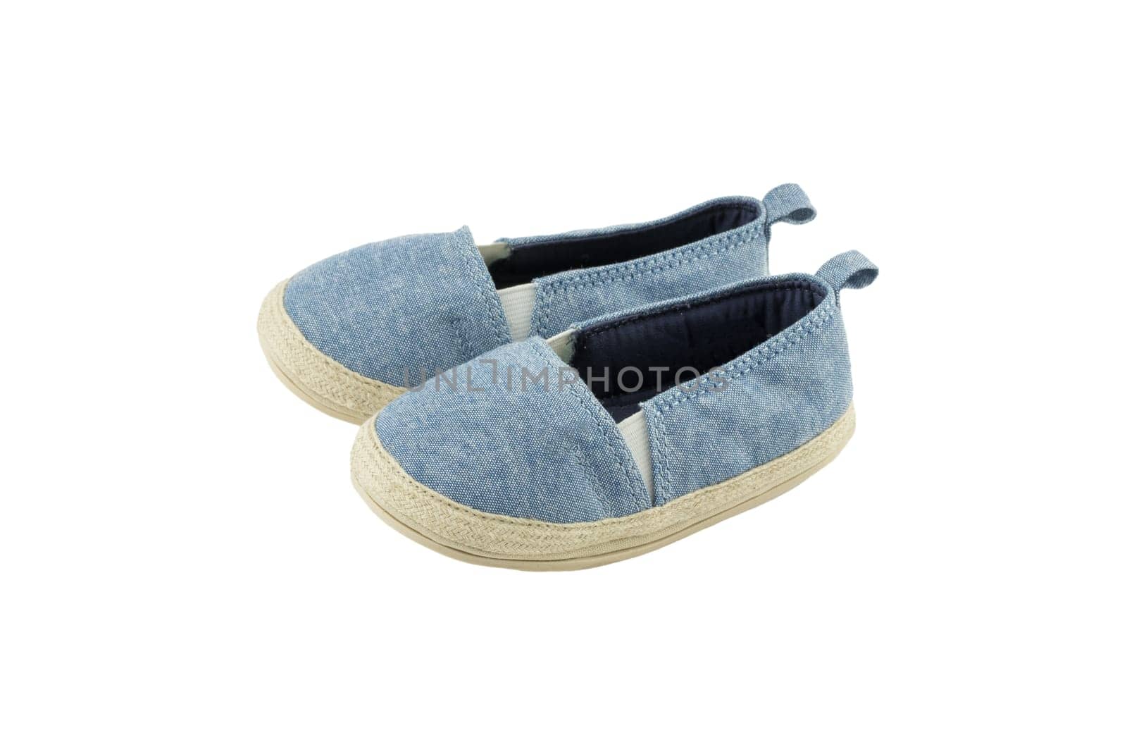 A pair of blue baby shoes