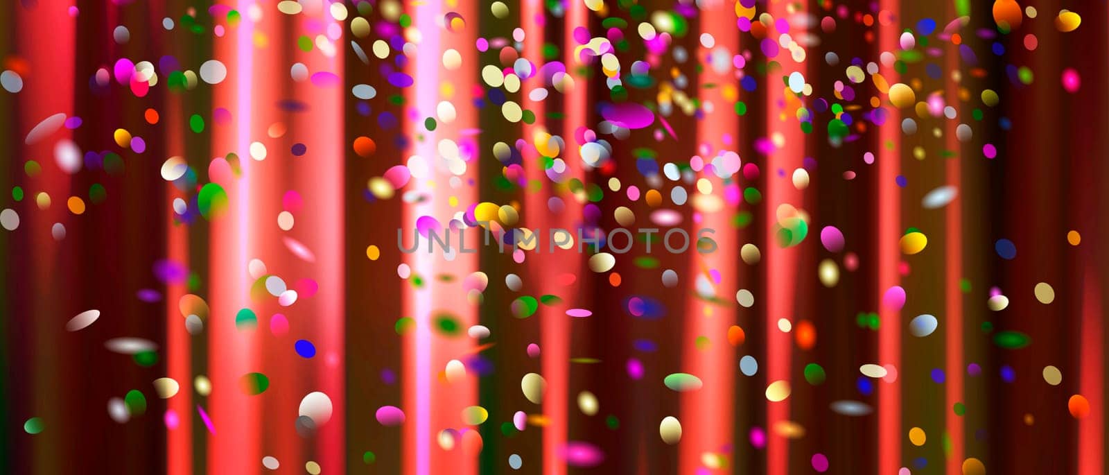 curtain event fixed graphic joy anticipation confetti colorful