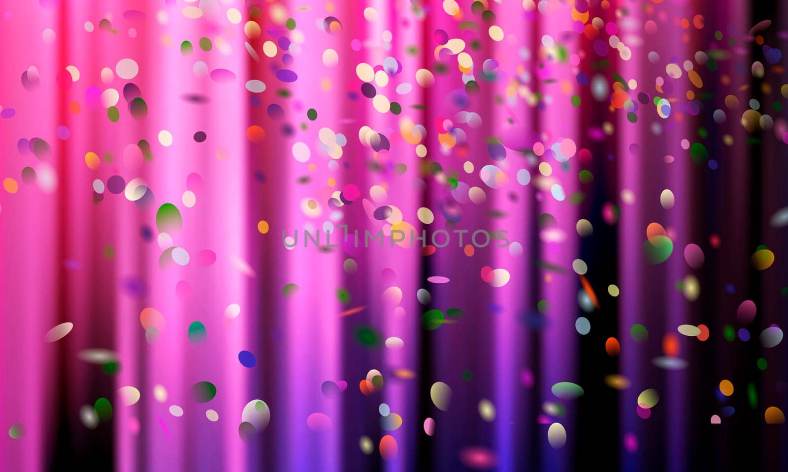 curtain event fixed graphic joy anticipation confetti colorful