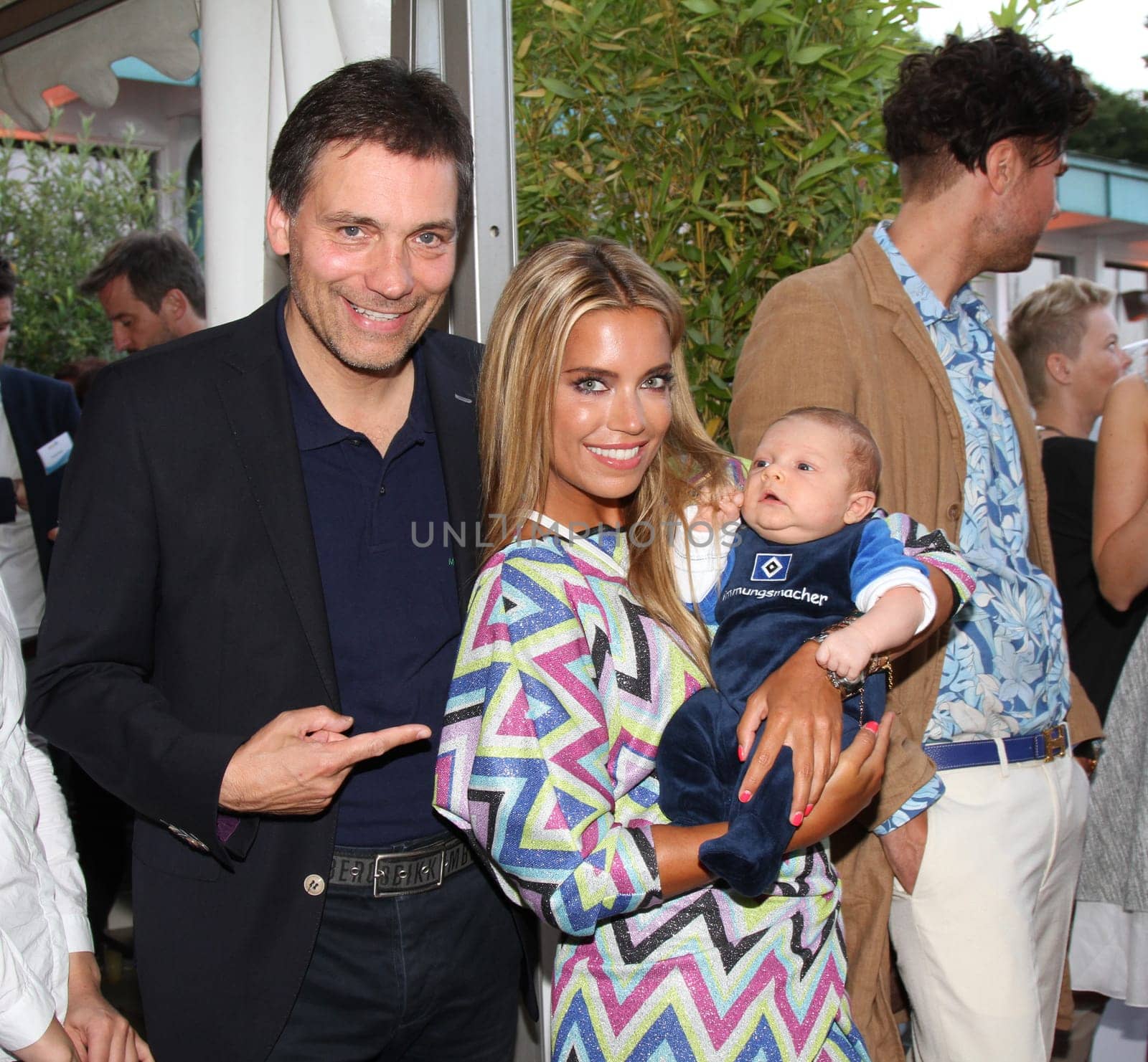 Sylvie Meis with baby Alexander Lucien Rienau and David Rienau at the RTL Summer Festival in Hamburg / Archive photos