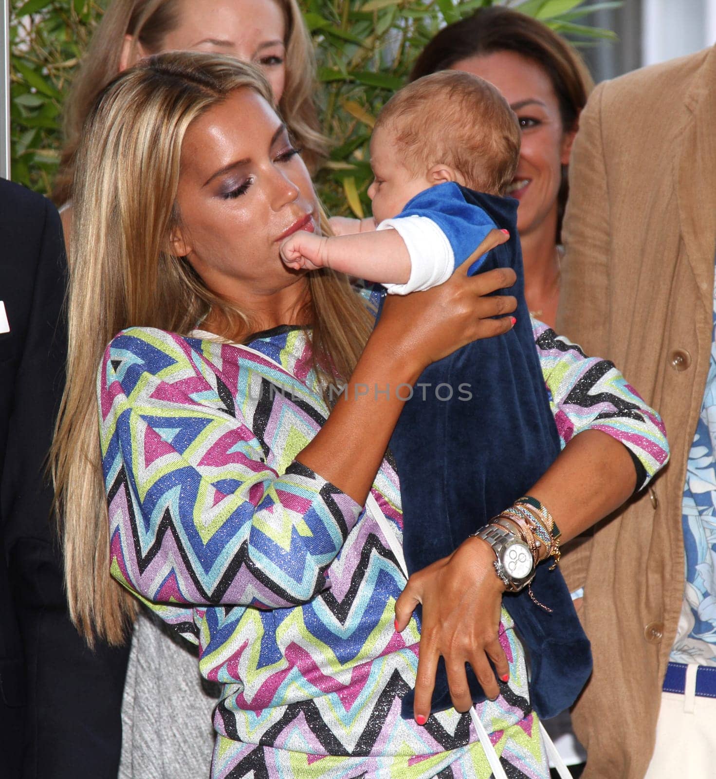 Sylvie Meis with baby Alexander Lucien Rienau at the RTL Summer Party in Hamburg / Archive photos