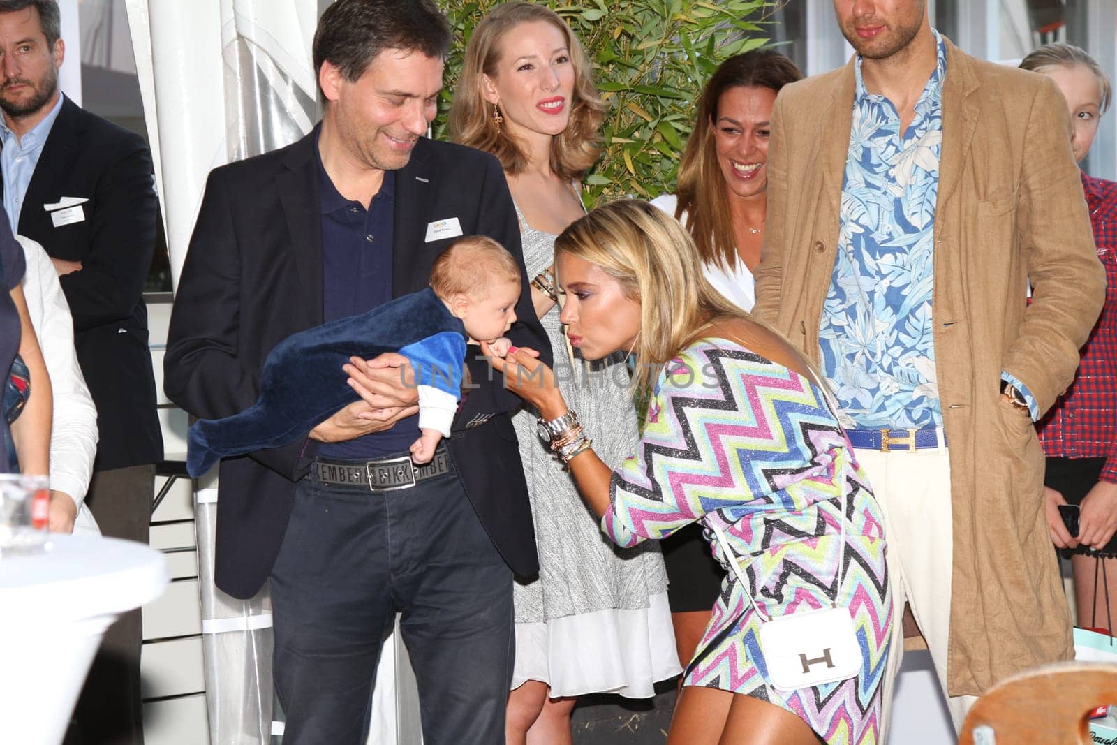 Sylvie Meis with baby Alexander Lucien Rienau and David Rienau at the RTL Summer Festival in Hamburg / Archive photos
