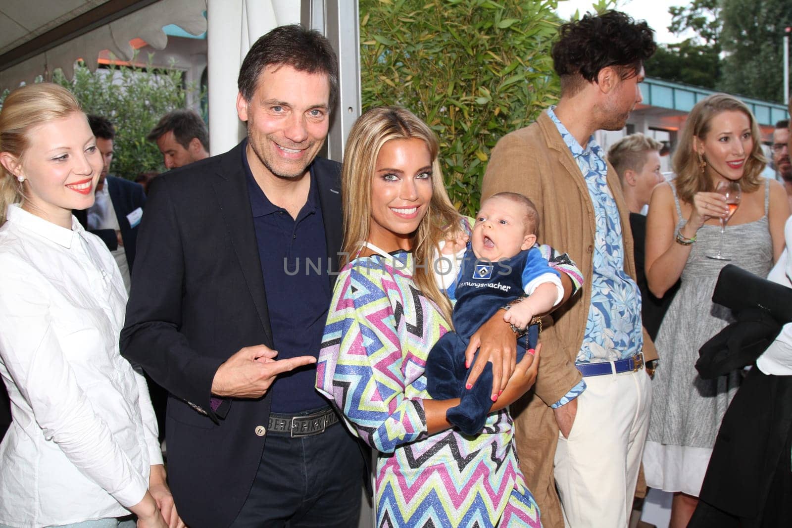 Sylvie Meis with baby Alexander Lucien Rienau,David Rienau at the RTL Summer Festival in Hamburg / Archive photos