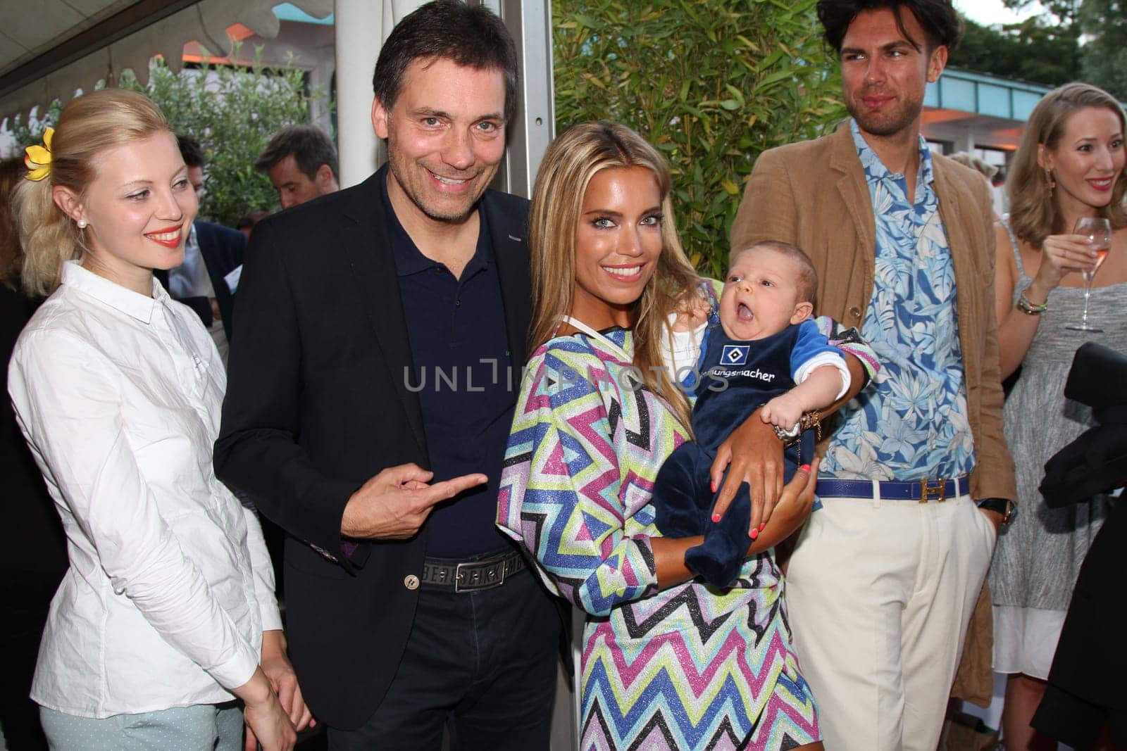 Sylvie Meis with baby Alexander Lucien Rienau,David Rienau at the RTL Summer Festival in Hamburg / Archive photos
