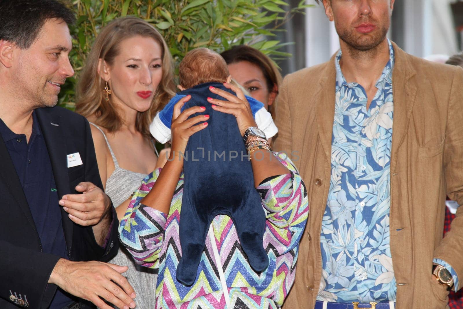 Sylvie Meis with baby Alexander Lucien Rienau and Andre Borchers at the RTL Summer Festival in Hamburg / Archive photos