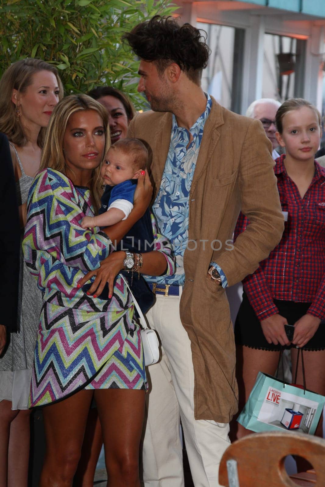 Sylvie Meis with baby Alexander Lucien Rienau and Andre Borchers at the RTL Summer Festival in Hamburg / Archive photos
