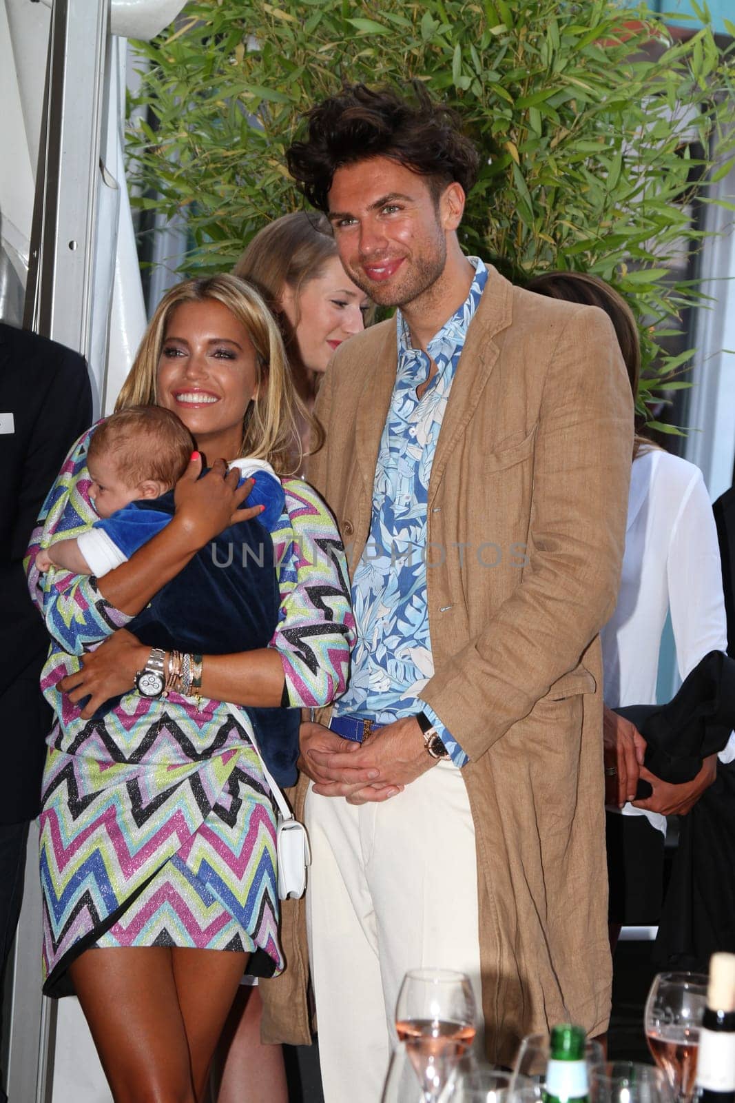 Sylvie Meis with baby Alexander Lucien Rienau and Andre Borchers at the RTL Summer Festival in Hamburg / Archive photos