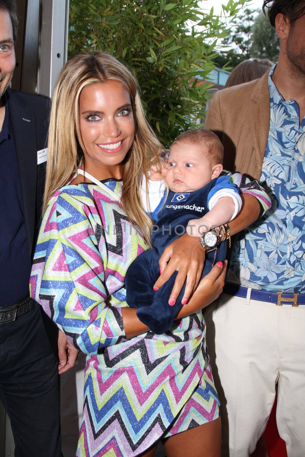 Sylvie Meis with baby Alexander Lucien Rienau and Andre Borchers at the RTL Summer Festival in Hamburg / Archive photos