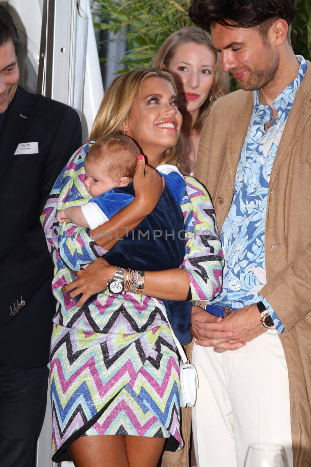 Sylvie Meis with baby Alexander Lucien Rienau and Andre Borchers at the RTL Summer Festival in Hamburg / Archive photos