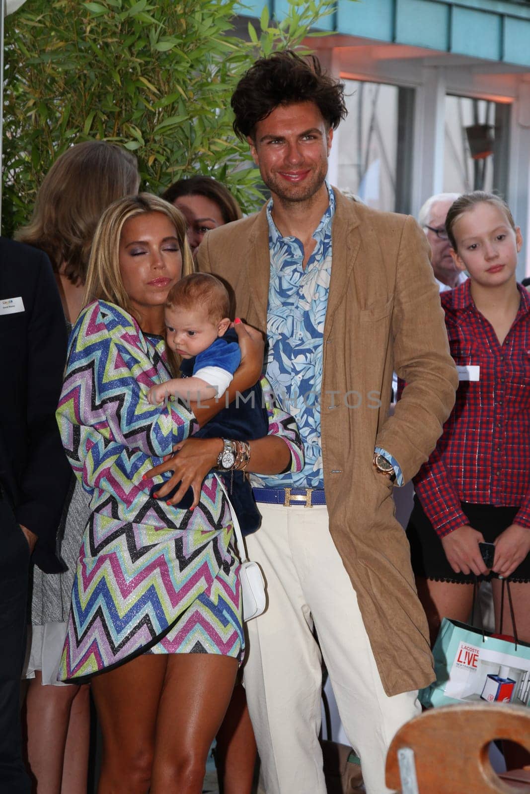 Sylvie Meis with baby Alexander Lucien Rienau and Andre Borchers at the RTL Summer Festival in Hamburg / Archive photos