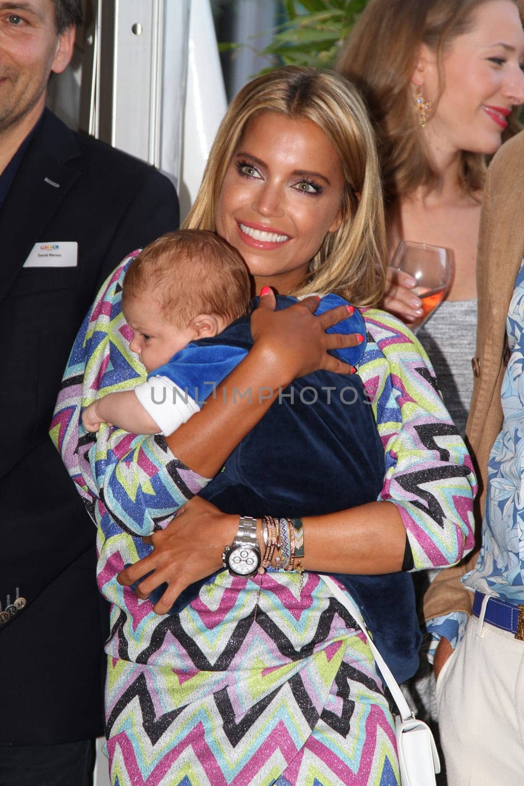 Sylvie Meis with baby Alexander Lucien Rienau and Andre Borchers at the RTL Summer Festival in Hamburg / Archive photos