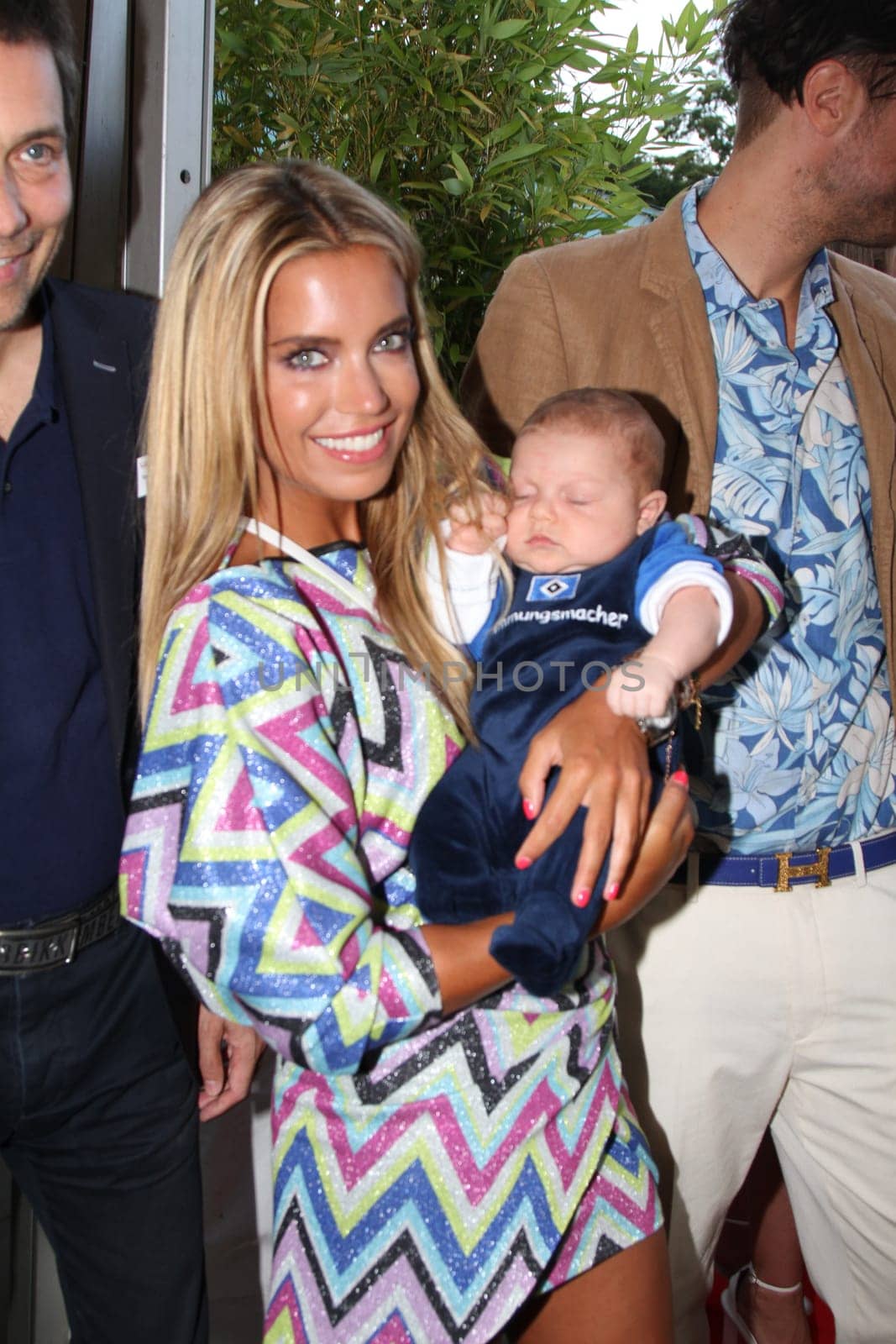 Sylvie Meis with baby Alexander Lucien Rienau and Andre Borchers at the RTL Summer Festival in Hamburg / Archive photos