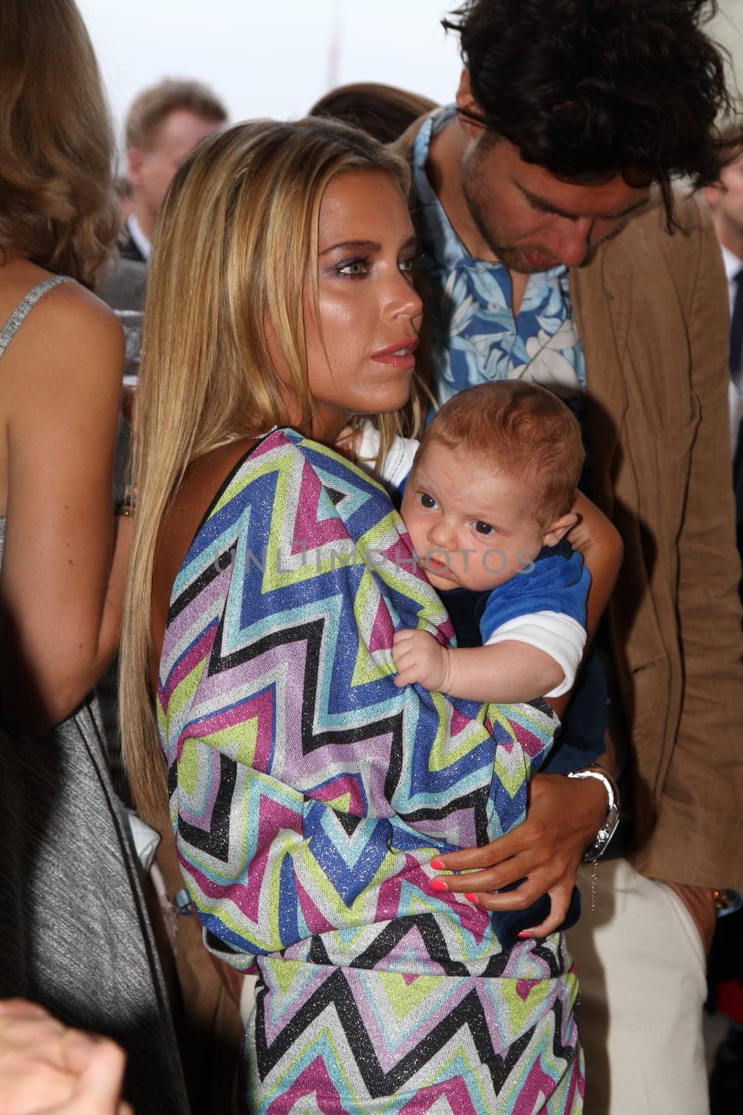 Sylvie Meis with baby Alexander Lucien Rienau and Andre Borchers at the RTL Summer Festival in Hamburg / Archive photos