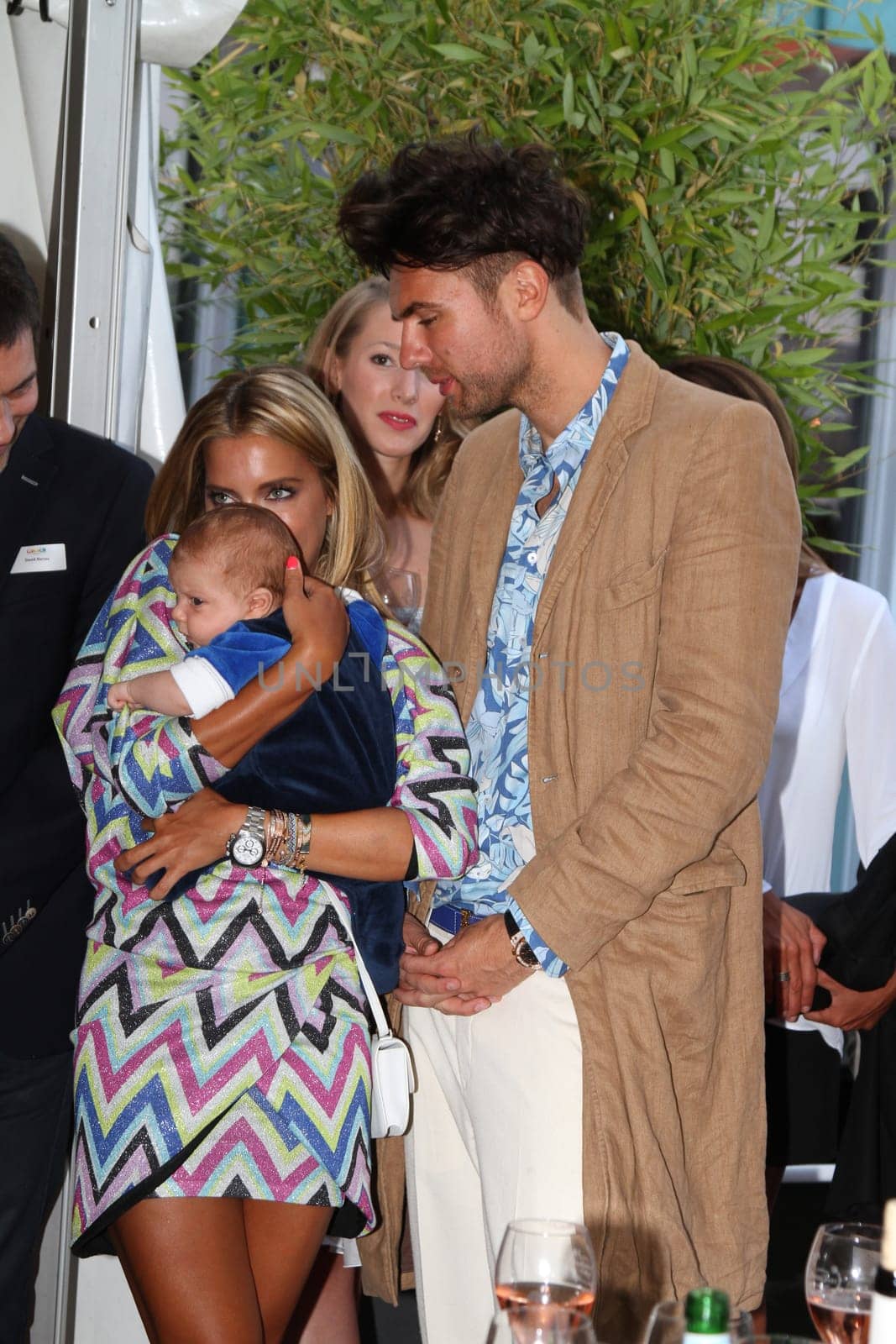Sylvie Meis with baby Alexander Lucien Rienau and Andre Borchers at the RTL Summer Festival in Hamburg / Archive photos