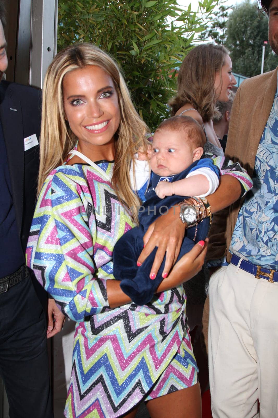 Sylvie Meis with baby Alexander Lucien Rienau and Andre Borchers at the RTL Summer Festival in Hamburg / Archive photos