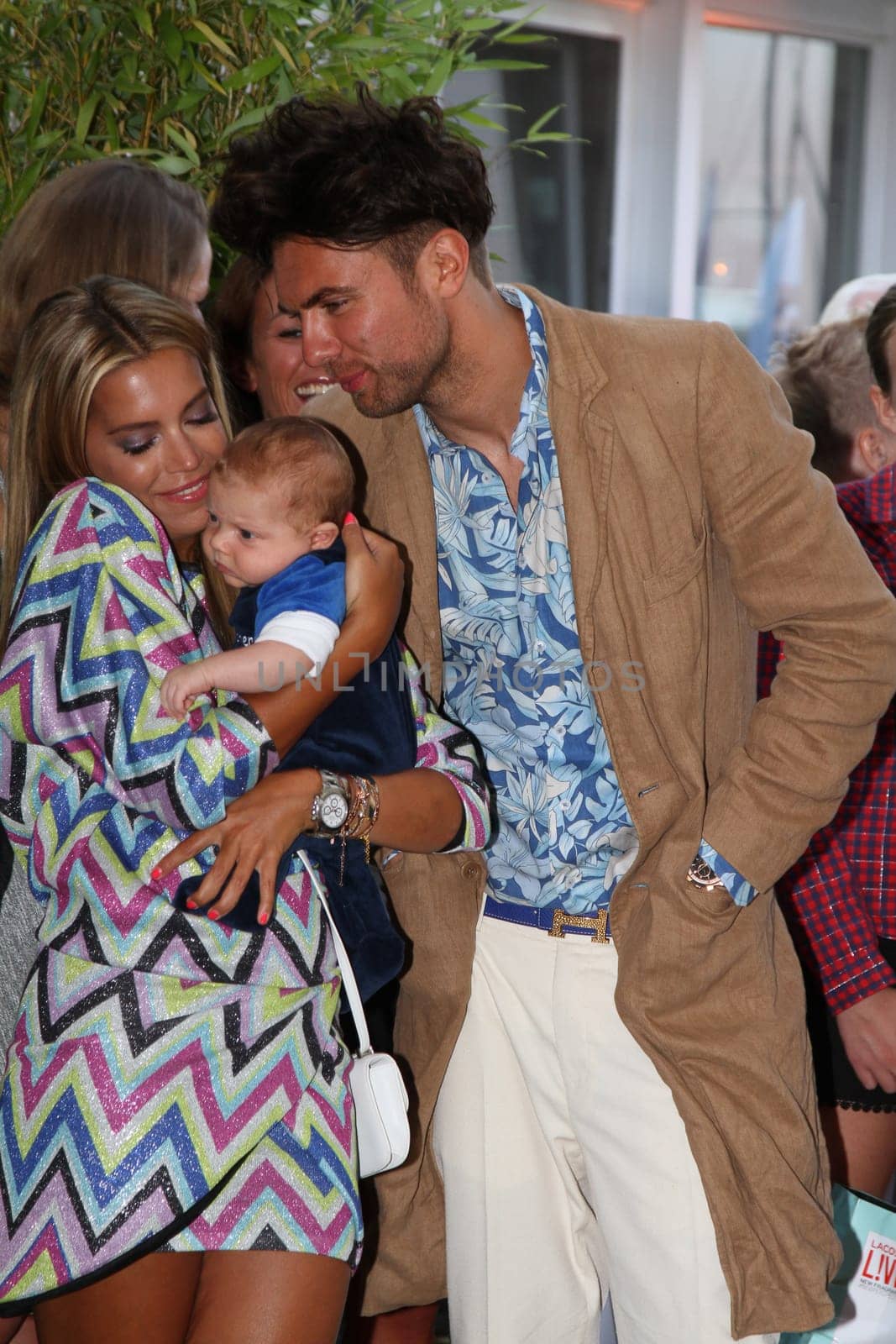Sylvie Meis with baby Alexander Lucien Rienau and Andre Borchers at the RTL Summer Festival in Hamburg / Archive photos