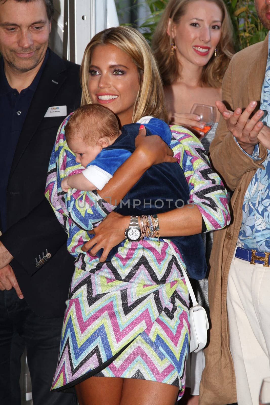 Sylvie Meis with baby Alexander Lucien Rienau at the RTL Summer Party in Hamburg / Archive photos