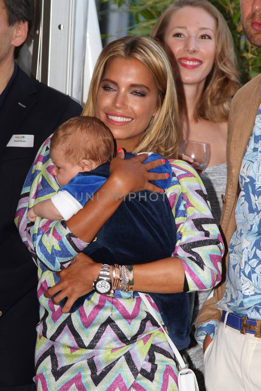 Sylvie Meis with baby Alexander Lucien Rienau and Andre Borchers at the RTL Summer Festival in Hamburg / Archive photos