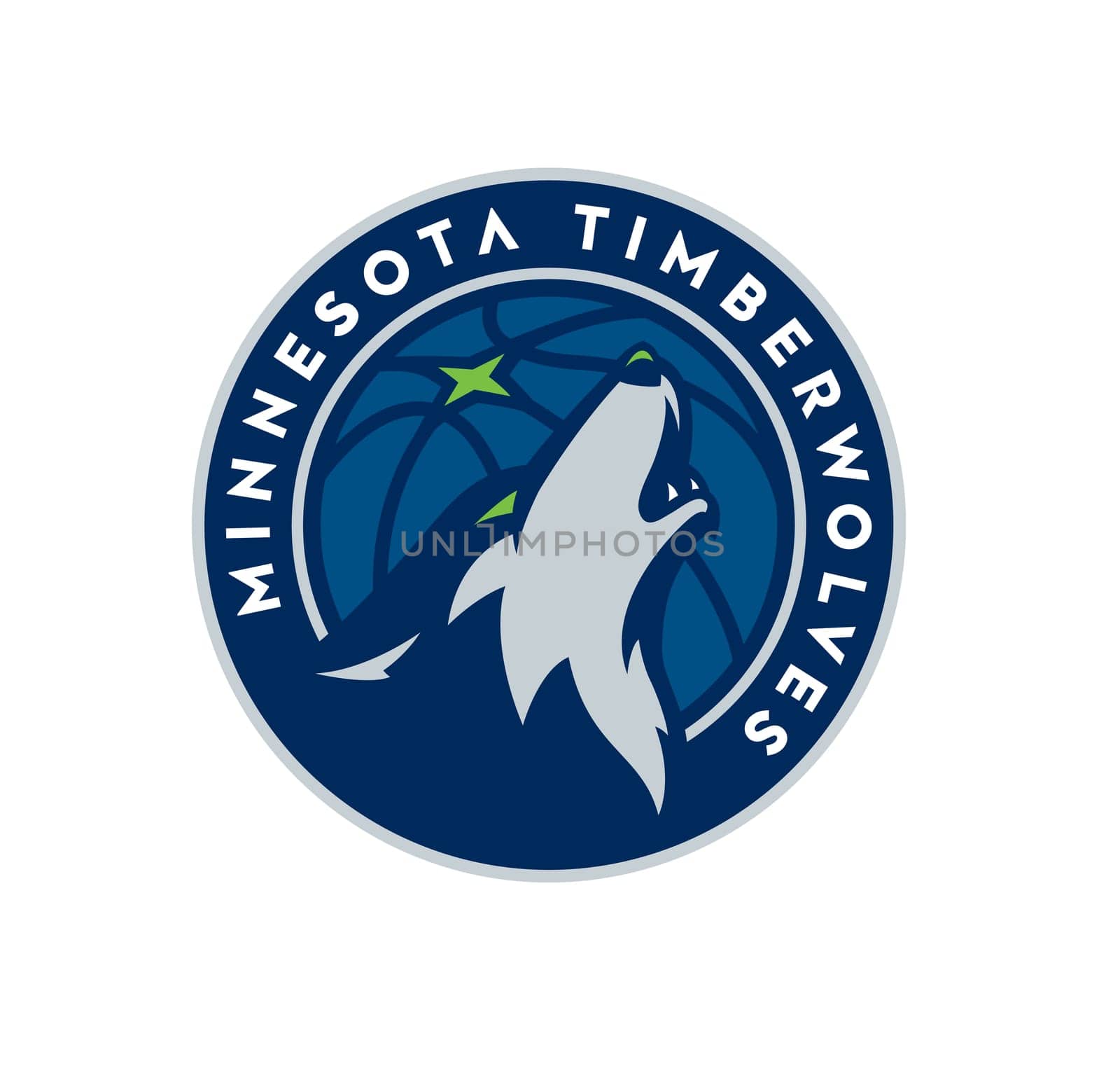 Minnesota Timberwolves basketball nba logo illustration