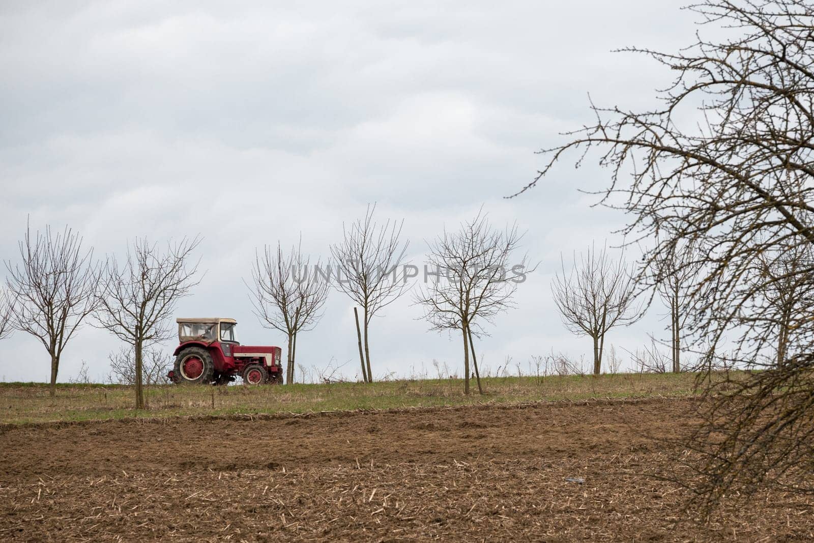 Tractor in rural areas