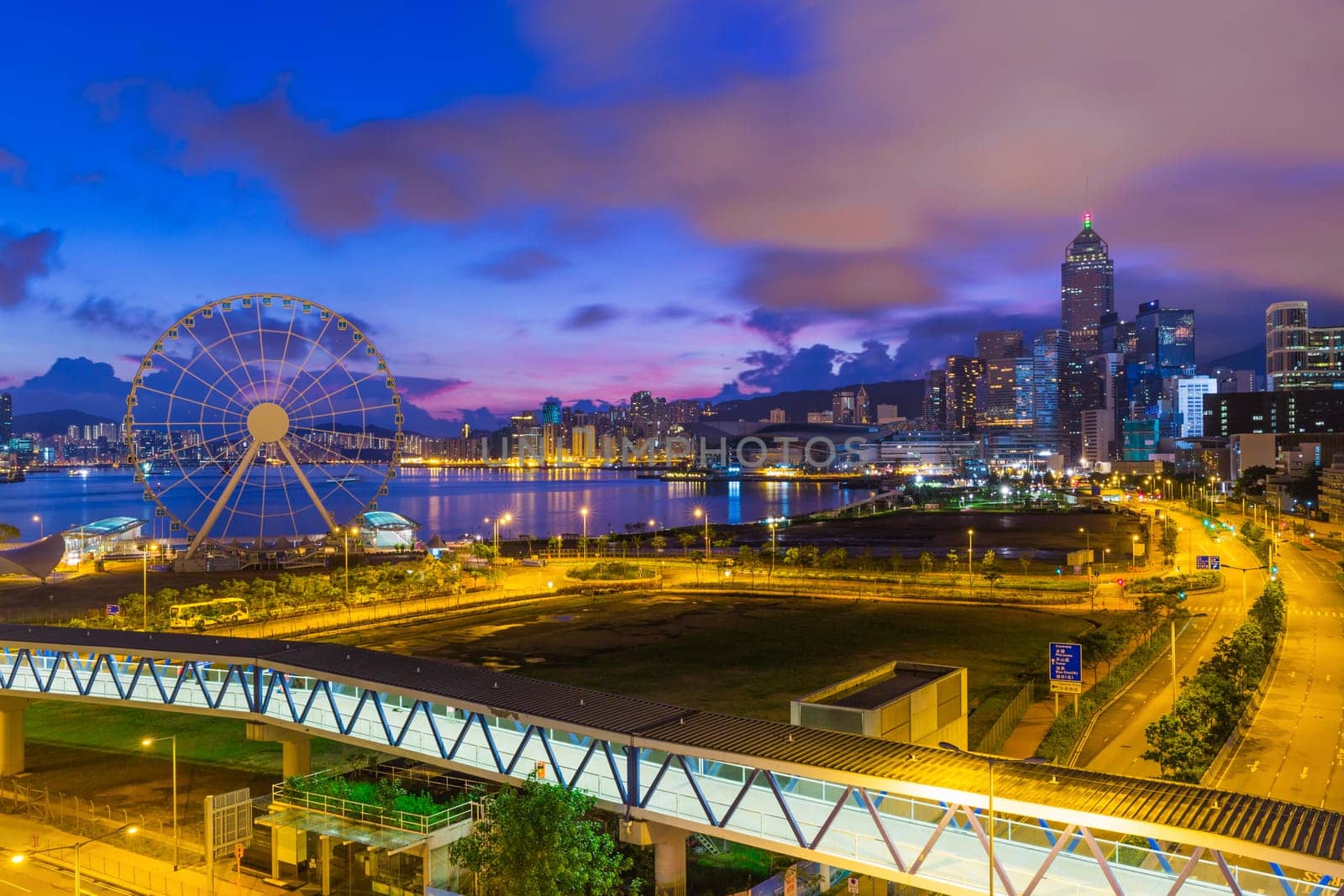 hong kong city at morning time
