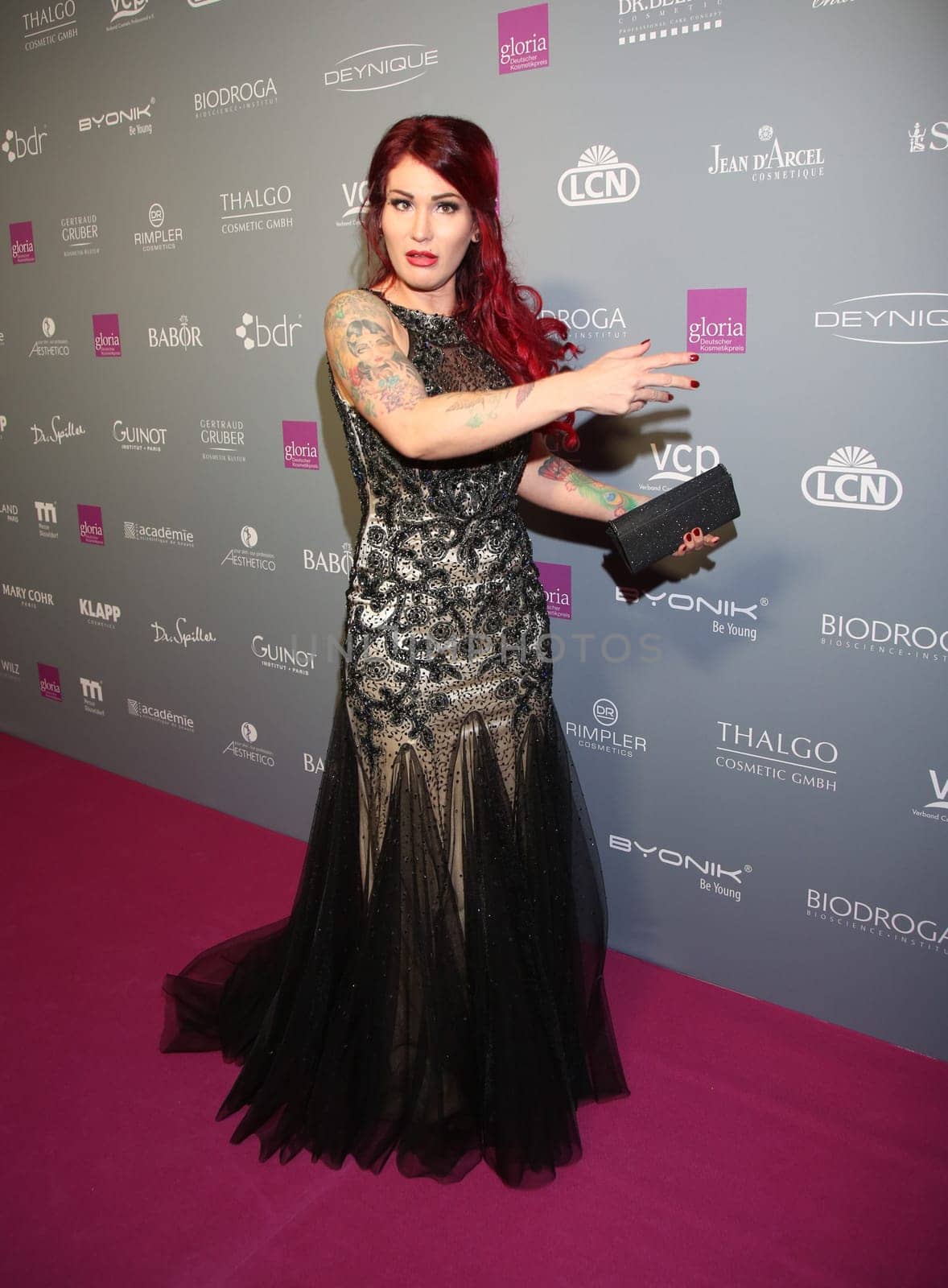 Sara Pavo ,last year gewiinnerin,. Presentation of the Gloria - German Cosmetics Award 2018 at the Hilton Düsseldorf
