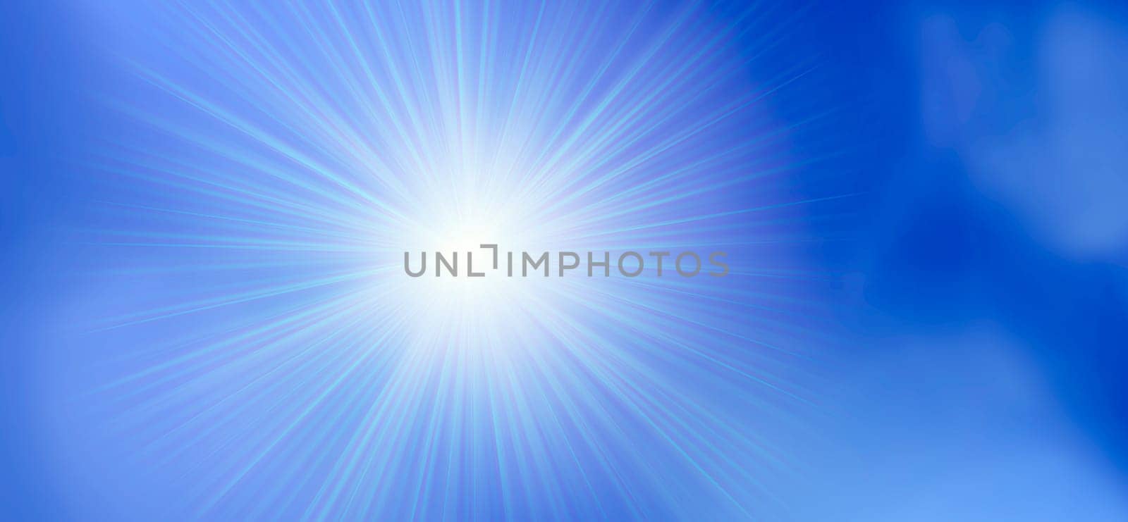 white,high-energy sun rays break through clouds in the sky. Summer,holidays,heat,energy,solar,. Light,concept.