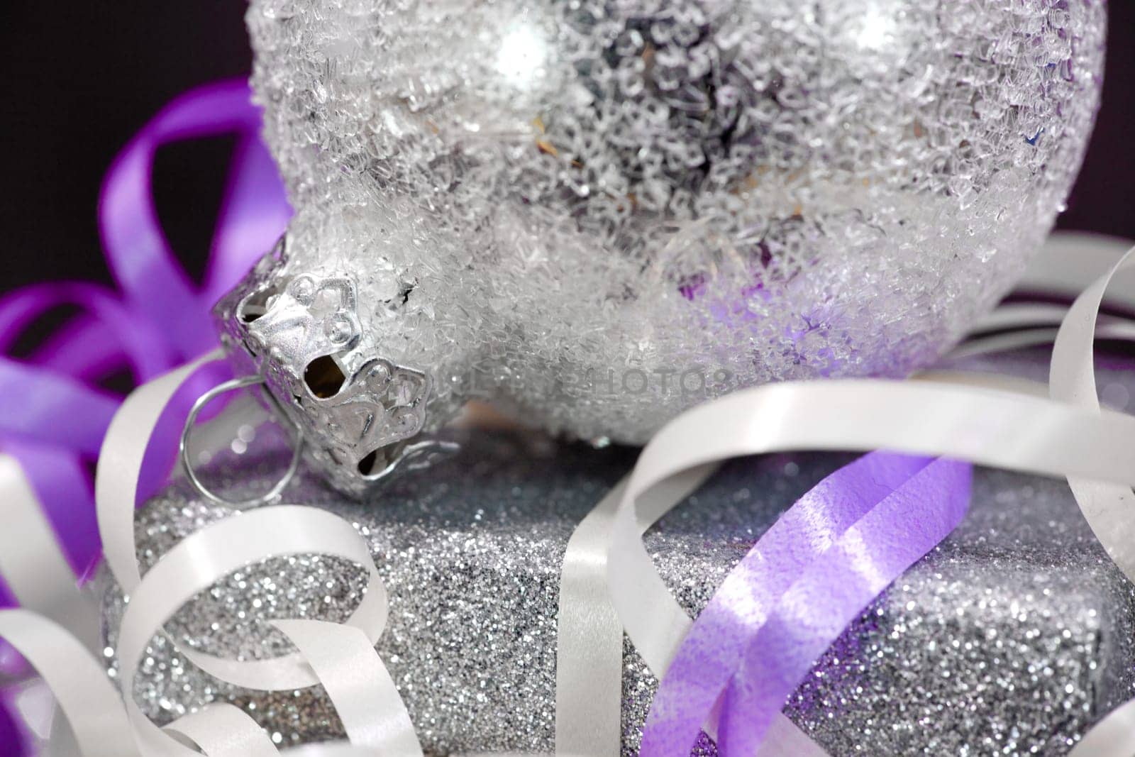 Christmas ornaments and gift box