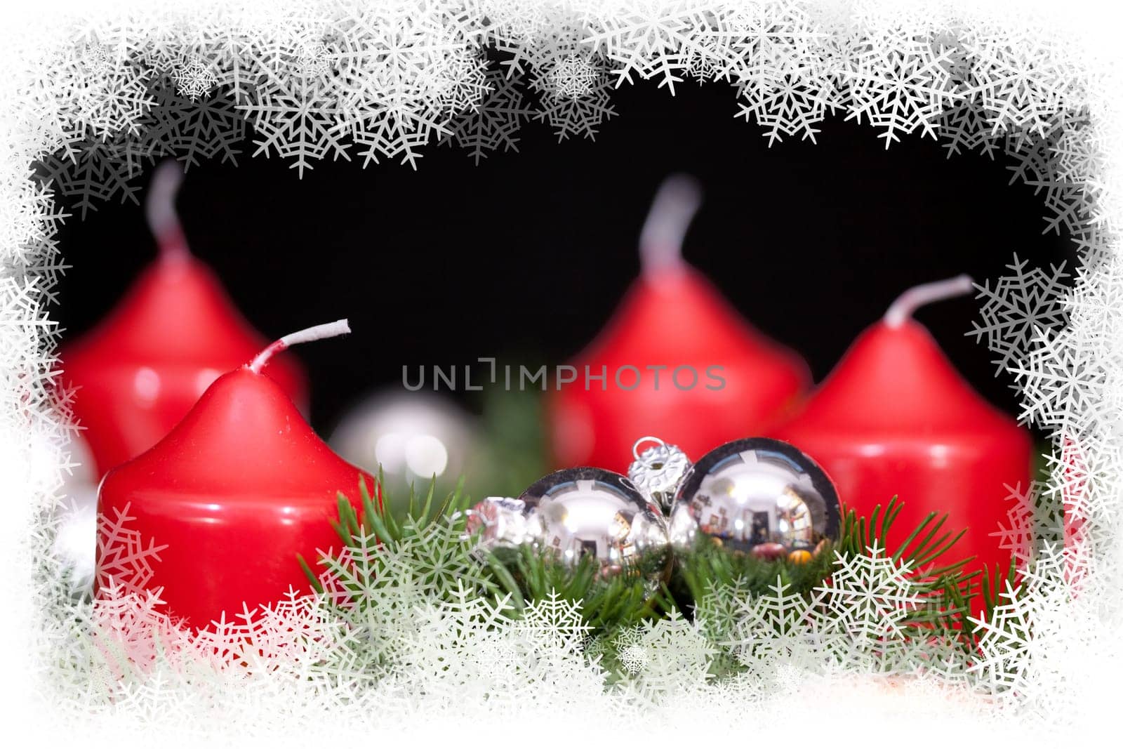 Christmas candle decorations