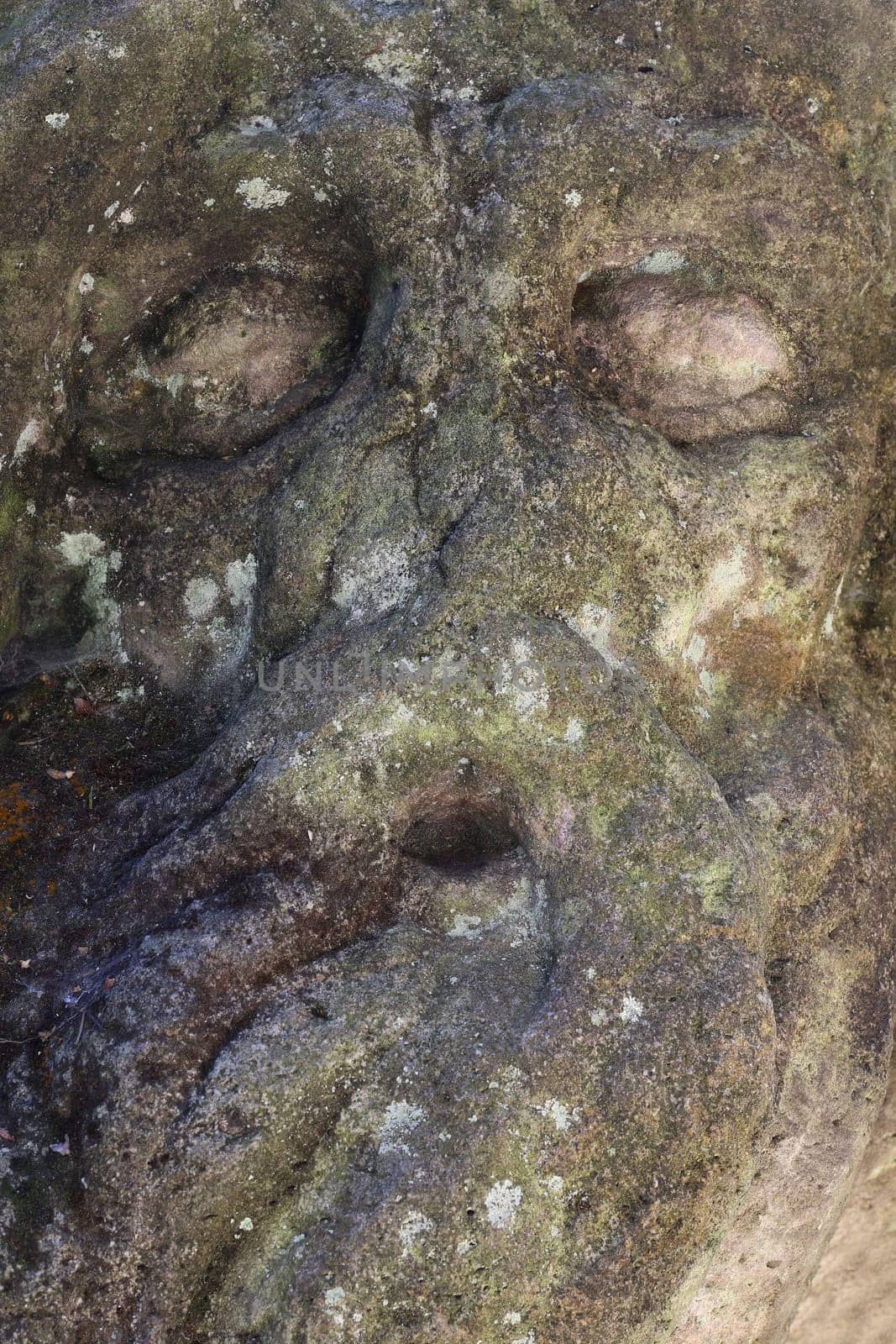 KUKS FOREST SCULPTURES, CZECH REPUBLIC, AUGUST 29, 2016 - Baroque reliefs by Matthias Bernard Braun