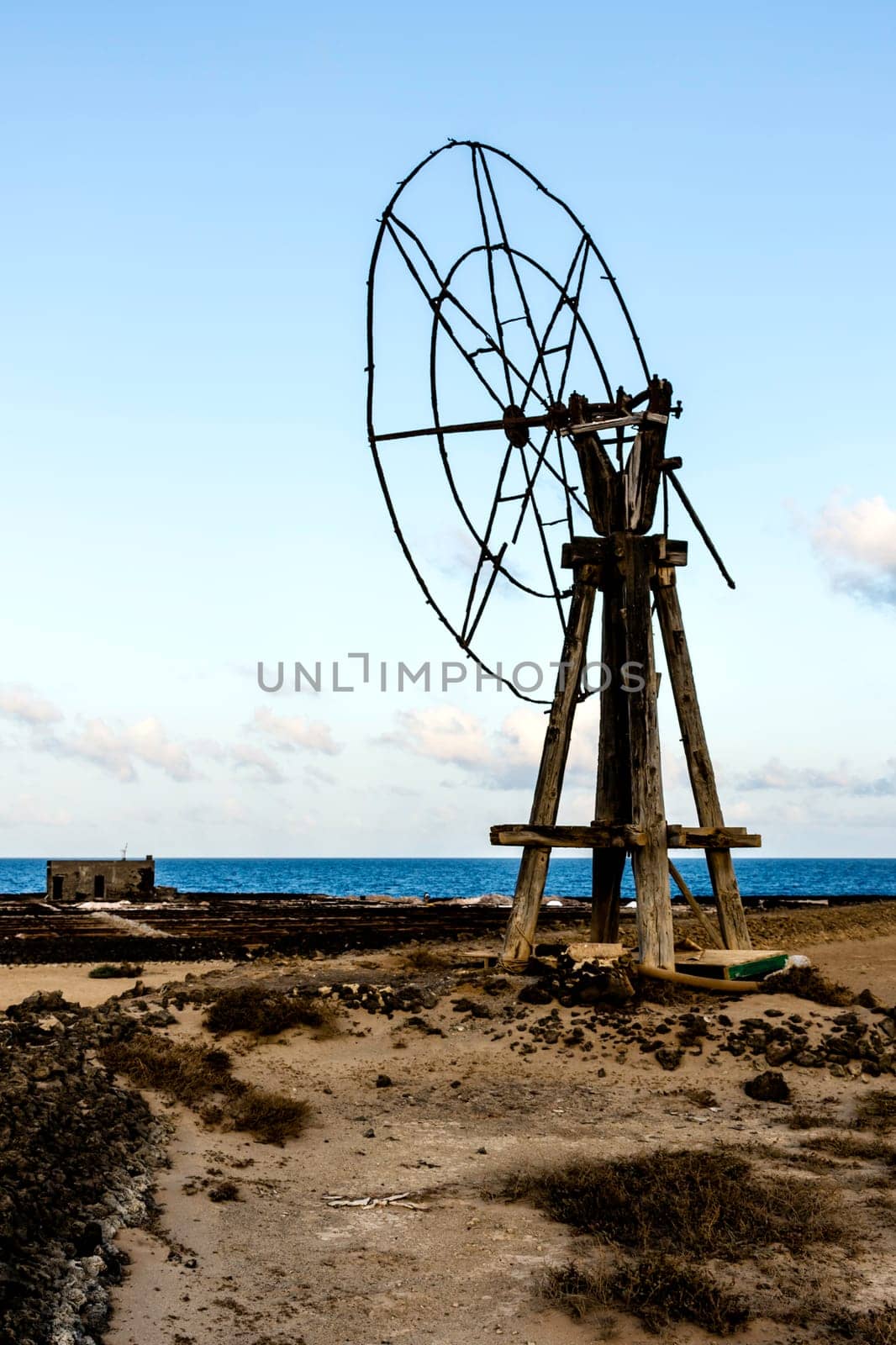 Traditional salt cultivation in Los Cocoteros, Guatiza, Lanzarote, Canary Islands, Spain