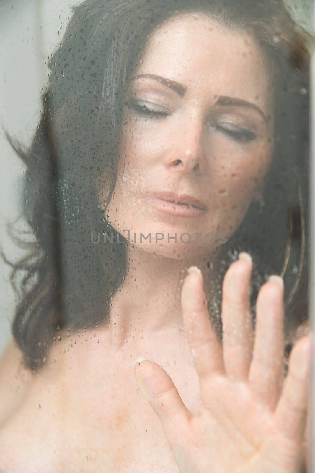 Woman in bathroom