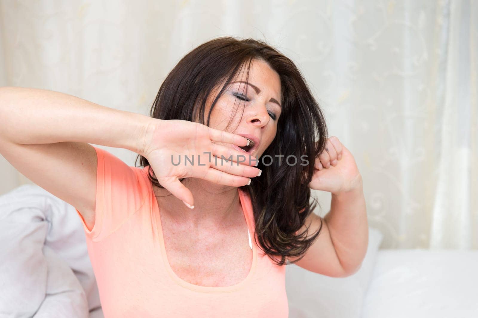 Woman in bed