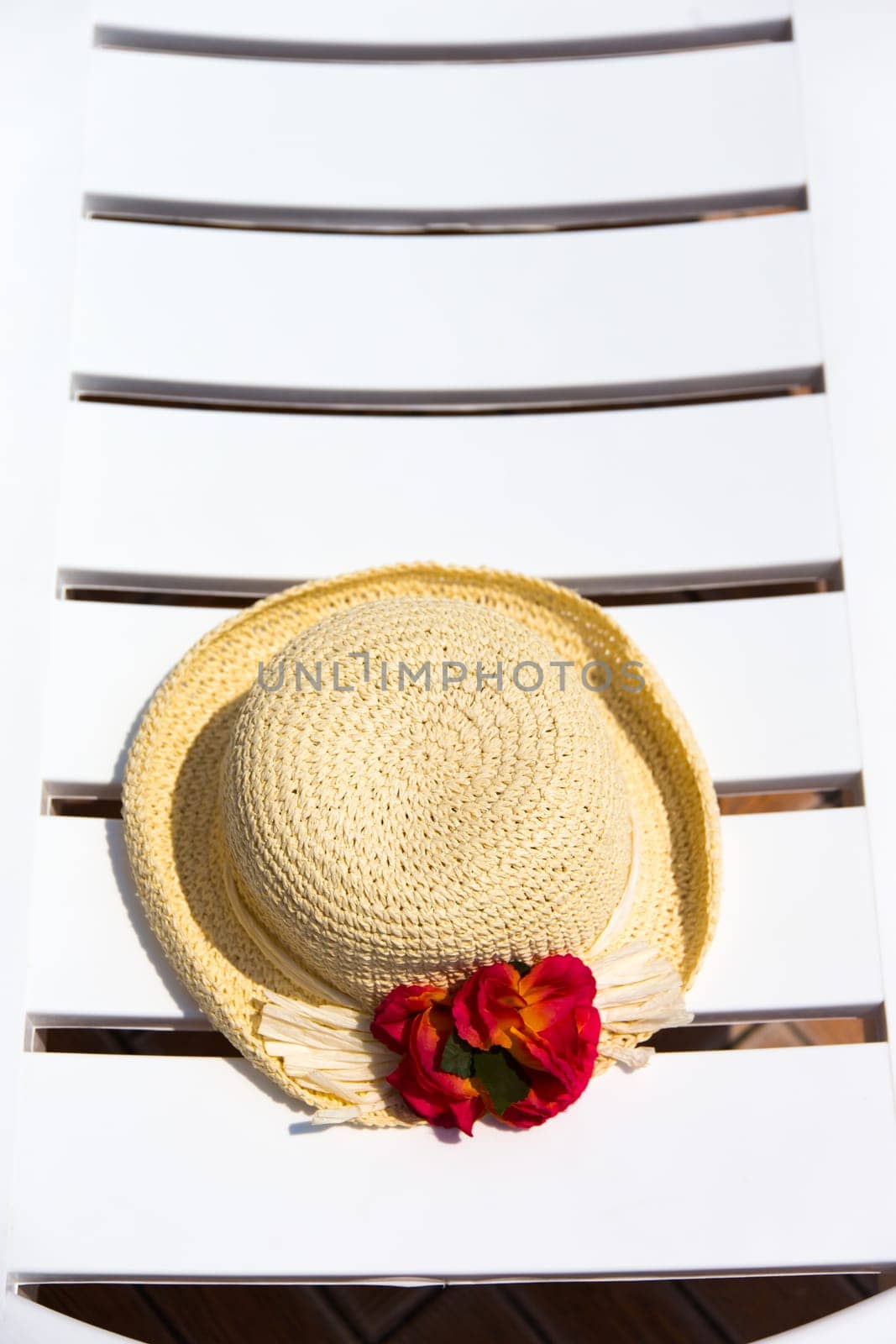 Sun chairs at the pool