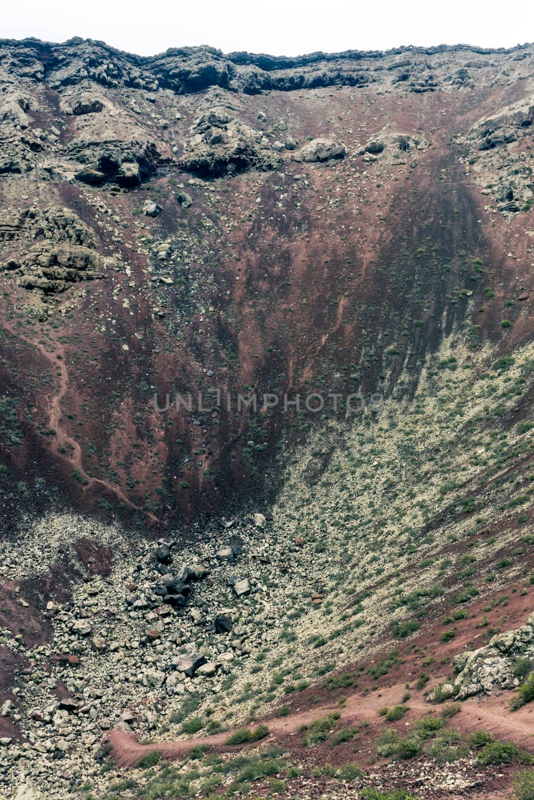Inside the crater of a volcano "La Corona"" - Lanzarote, Canary Islands, Spain"
