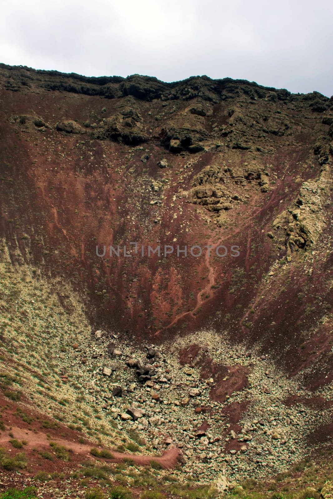 Inside the crater of a volcano "La Corona"" - Lanzarote, Canary Islands, Spain"