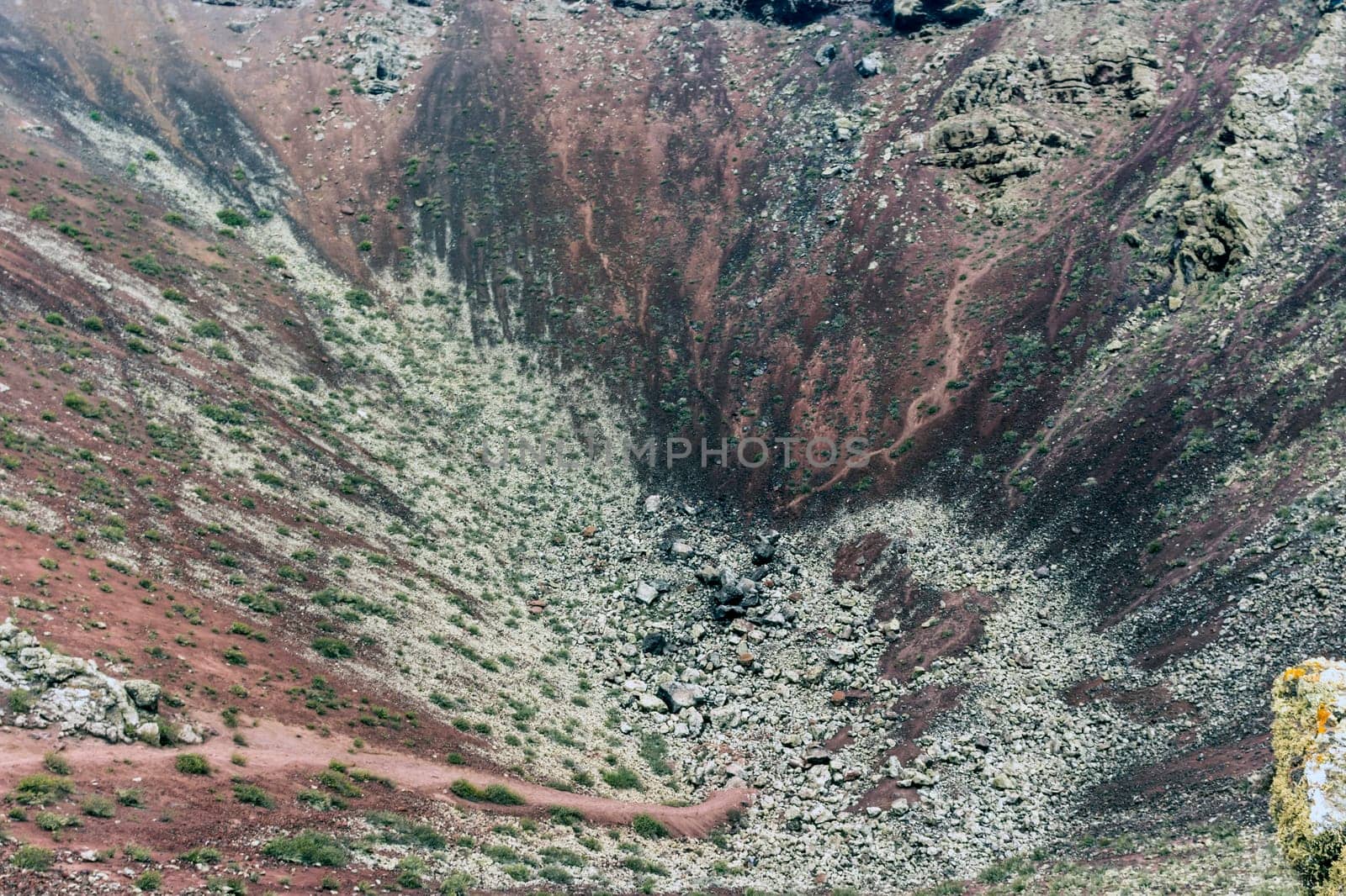 Inside the crater of a volcano "La Corona"" - Lanzarote, Canary Islands, Spain"