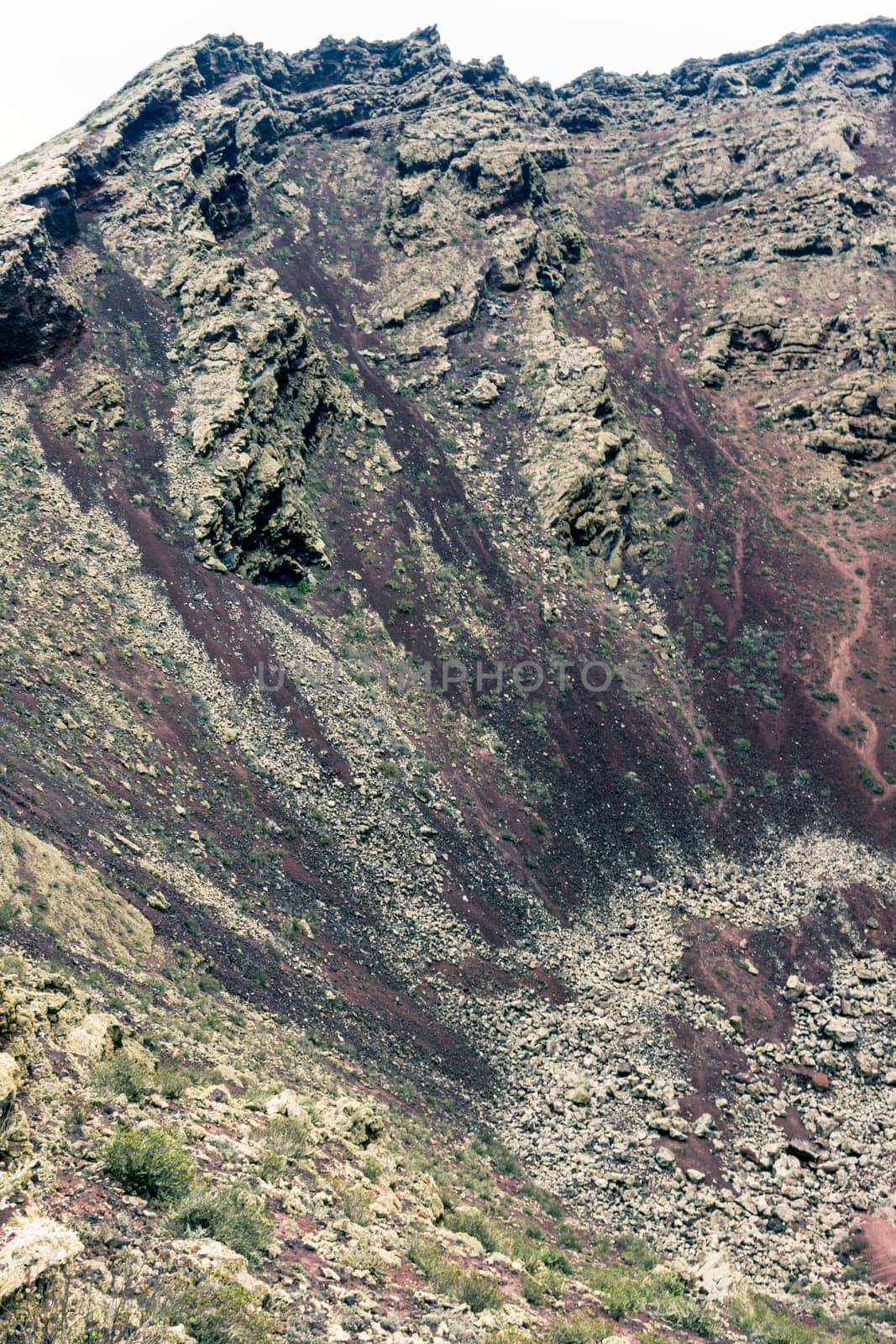 Inside the crater of a volcano "La Corona"" - Lanzarote, Canary Islands, Spain"
